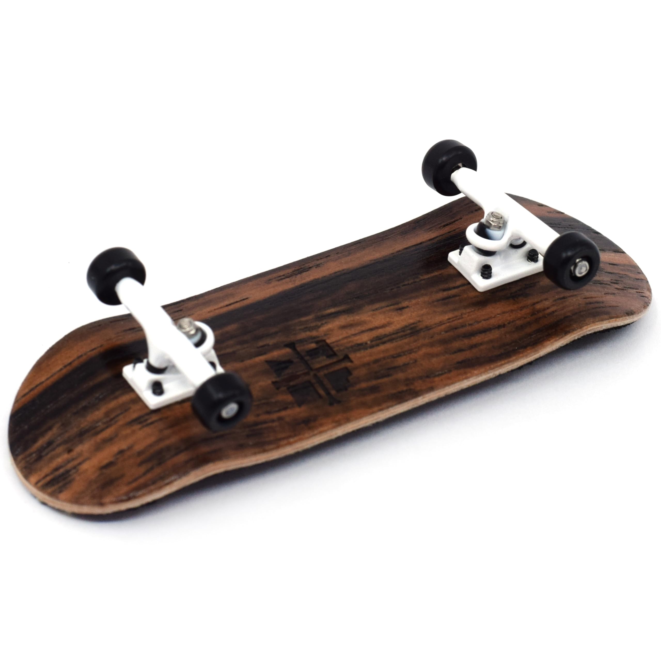 PROlific Complete Fingerboard with Upgraded Components - Pro Board Shape and Size, Bearing Wheels, and Trucks - 32mm x 97mm Handmade Wooden Board - Double Vision Edition - Image 2