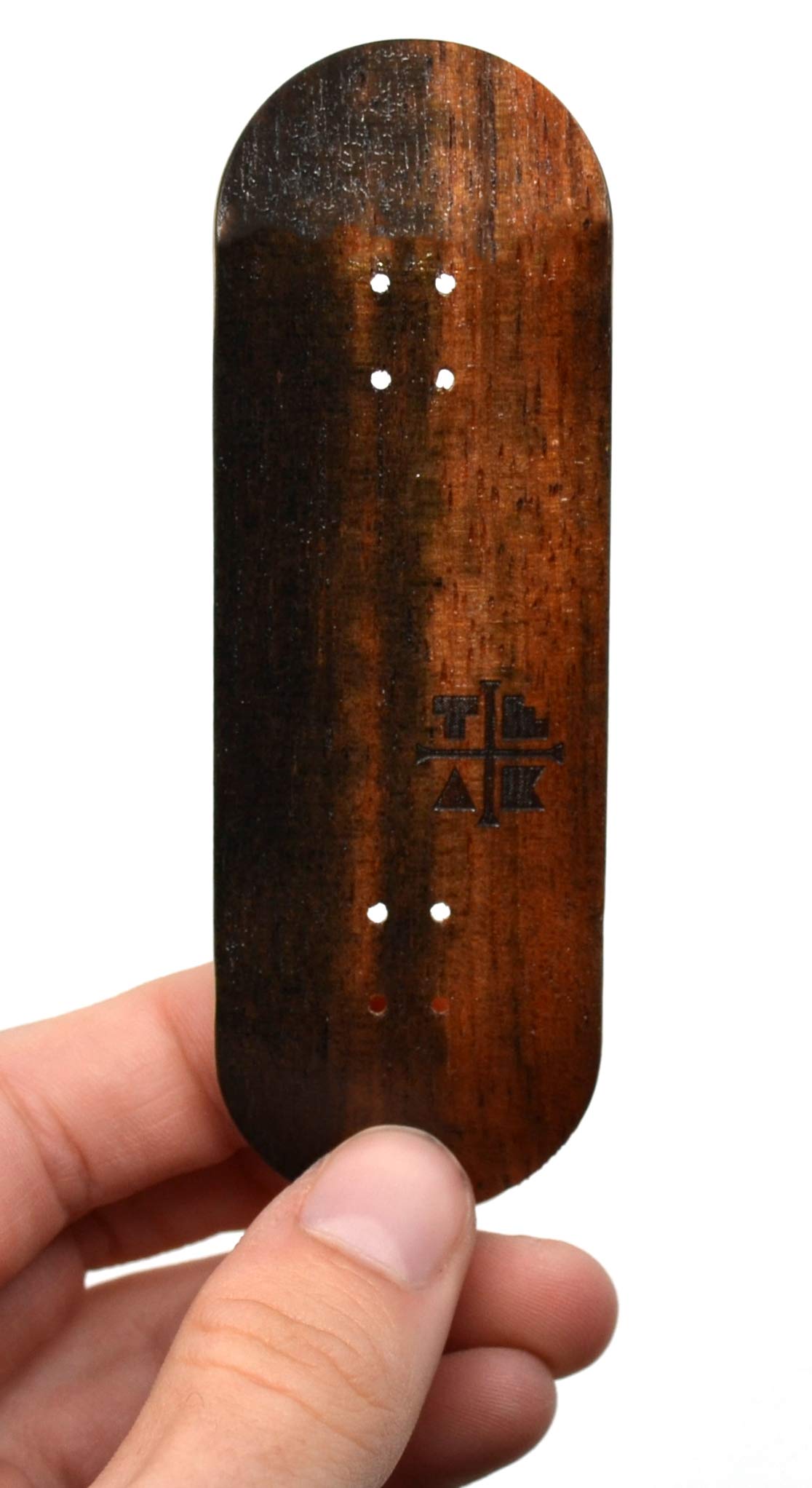 PROlific Complete Fingerboard with Upgraded Components - Pro Board Shape and Size, Bearing Wheels, and Trucks - 32mm x 97mm Handmade Wooden Board - Double Vision Edition - Image 3