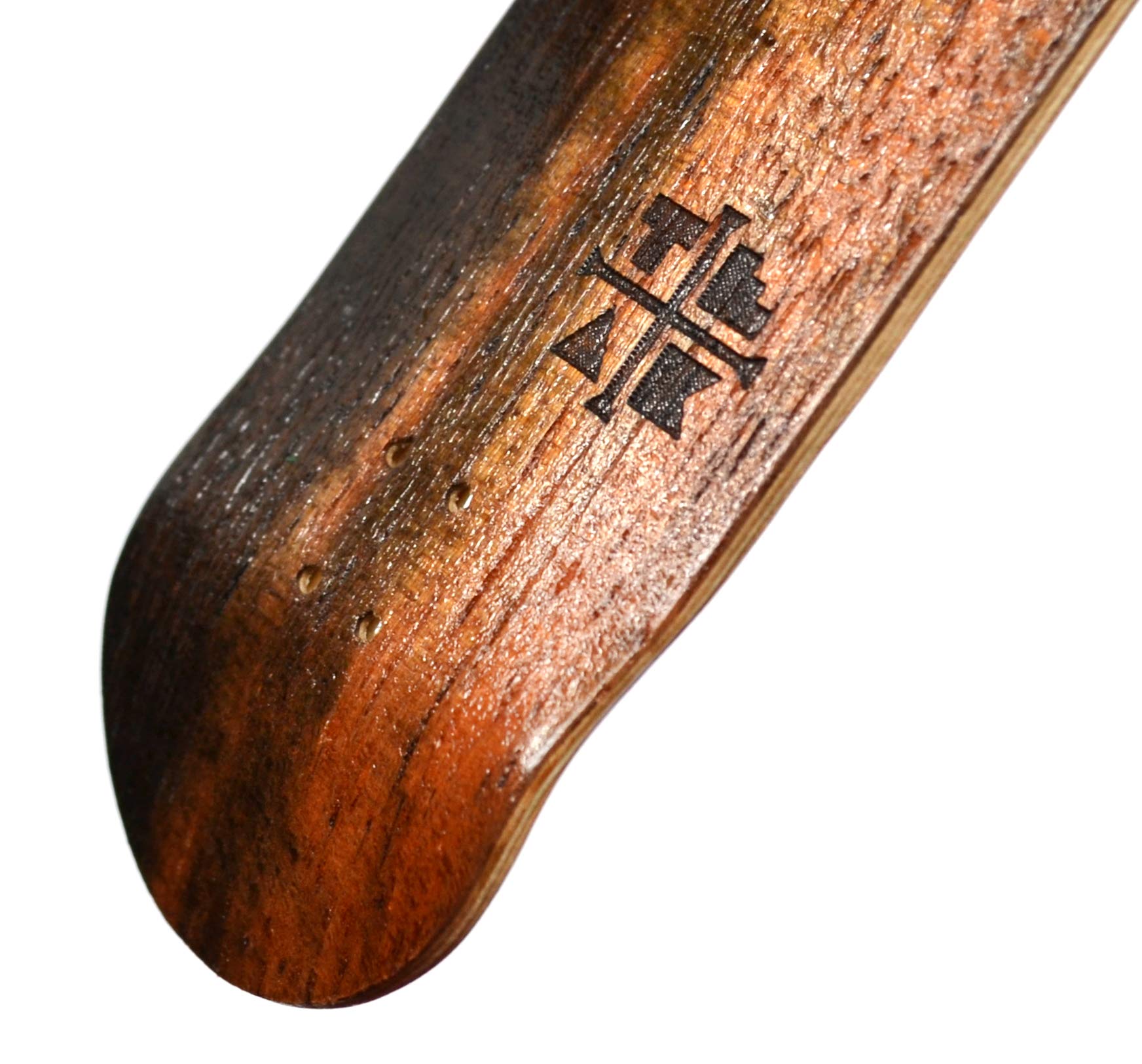 Teak Tuning Prolific Wooden Fingerboard Deck, Two Tone - 34mm x 97mm - Handmade, Pro Shape & Size - Five Plies Wood Veneer - Includes Prolific Foam Tape - Image 3