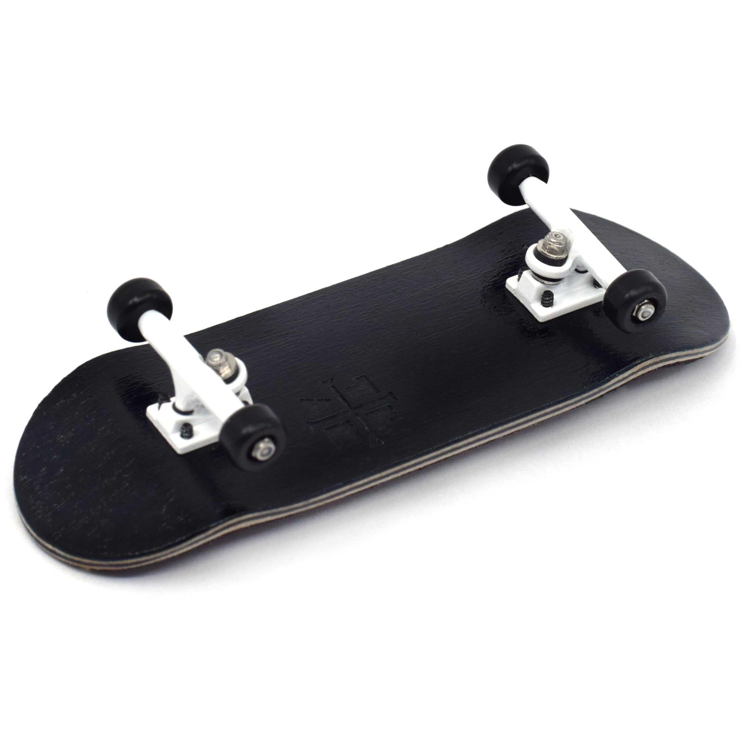 Teak Tuning 32mm Pro Fingerboard Complete - Fully Assembled with Pro Level Components - Pro Shaped Wooden Deck (32x97mm), UltraSpin Bearing Wheels, Prodigy Gen2 Trucks - The Monochrome - Image 2