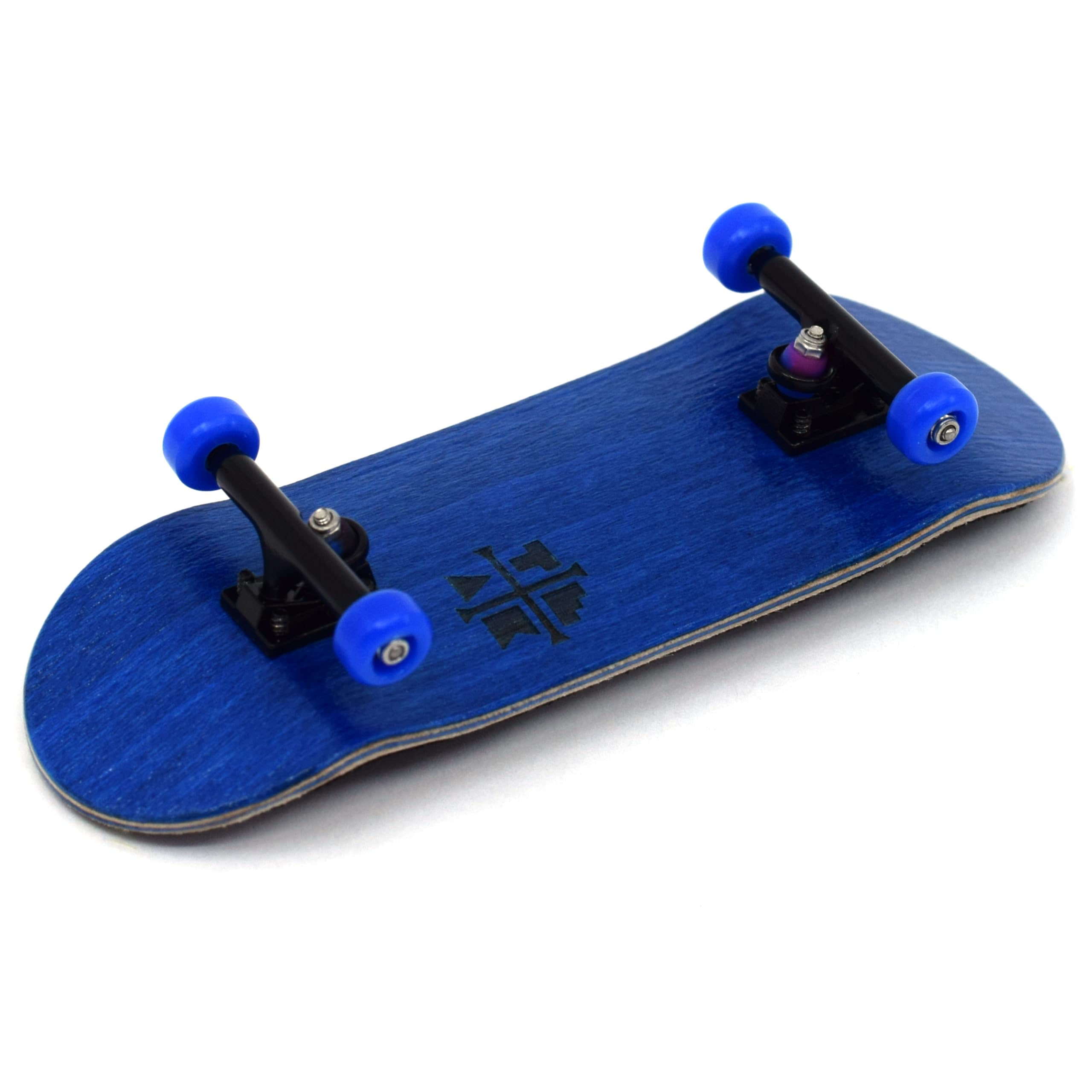 Teak Tuning 32mm Pro Fingerboard Complete - Fully Assembled with Pro Level Components - Pro Shaped Wooden Deck (32x97mm), UltraSpin Bearing Wheels, Prodigy Gen2 Trucks - The Midnight Blues - Image 2