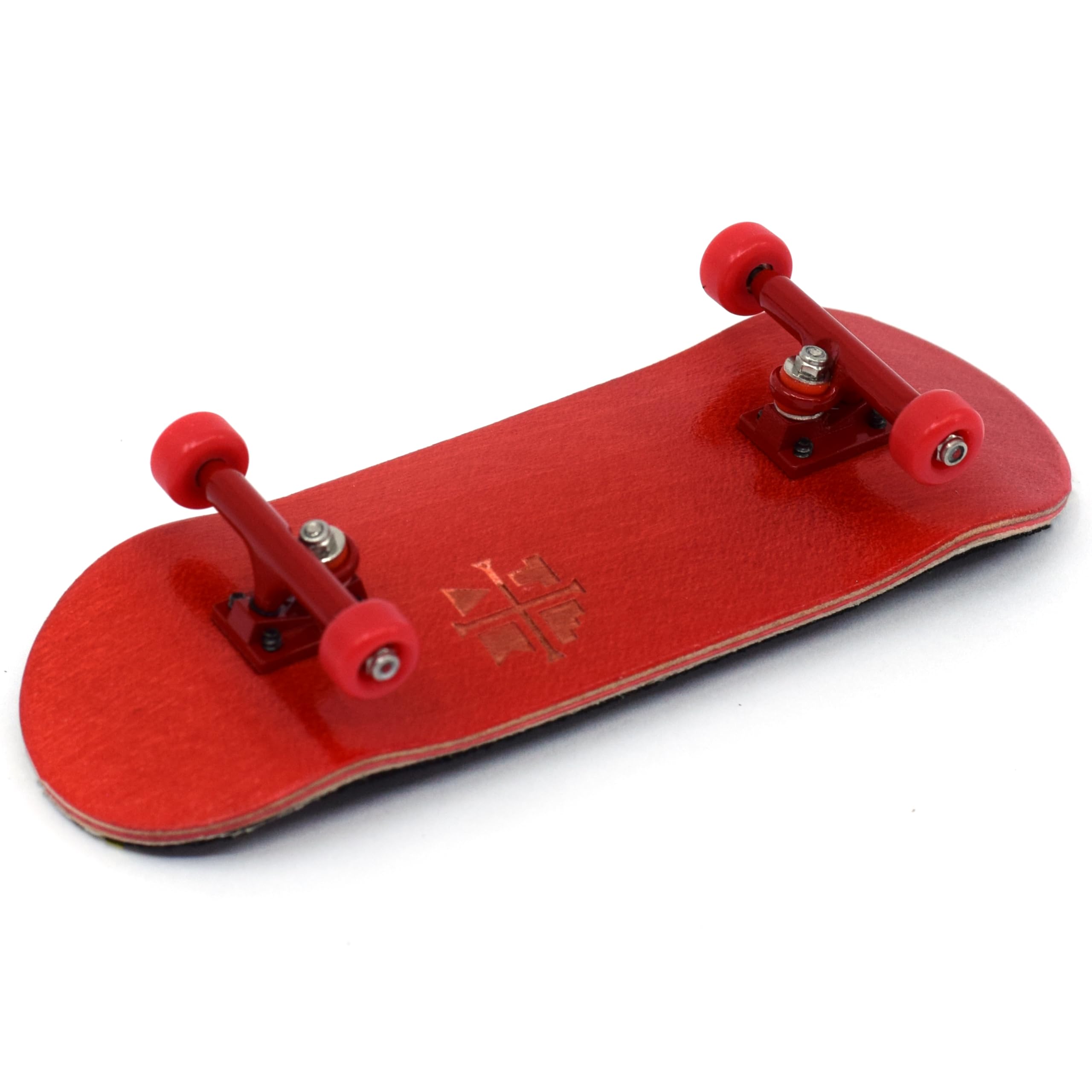 Teak Tuning 32mm Pro Fingerboard Complete - Fully Assembled with Pro Level Components - Pro Shaped Wooden Deck (32x97mm), UltraSpin Bearing Wheels, Prodigy Gen2 Trucks - Red Rover - Image 2