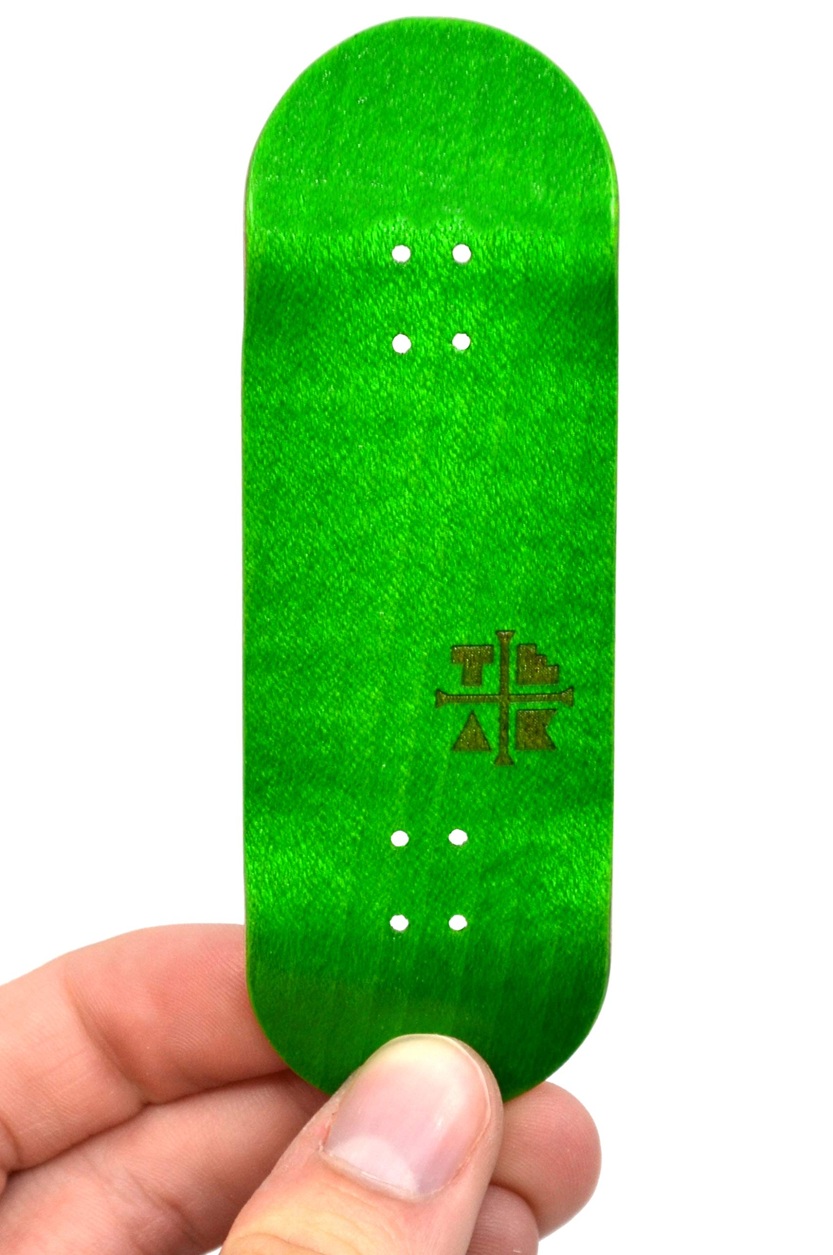 Teak Tuning 32mm Pro Fingerboard Complete - Fully Assembled with Pro Level Components - Pro Shaped Wooden Deck (32x97mm), UltraSpin Bearing Wheels, Prodigy Gen2 Trucks - Four Wheel Clover - Image 4
