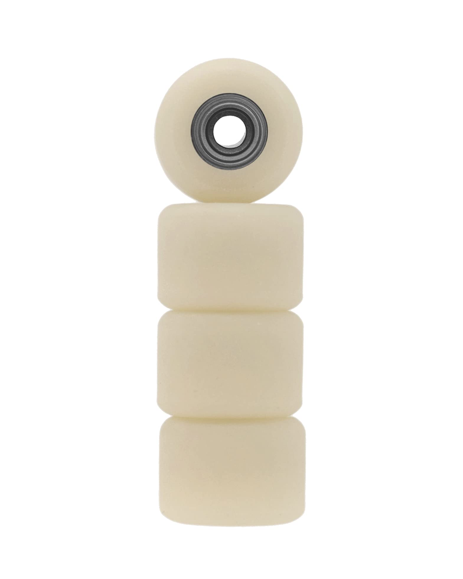 Teak Tuning Apex 61D Urethane Fingerboard Wheels - Mini Shorty Shape, 6.6mm Diameter - ABEC-9 Stealth Bearings - Made in The USA - Coyote Tan Colorway - Image 2