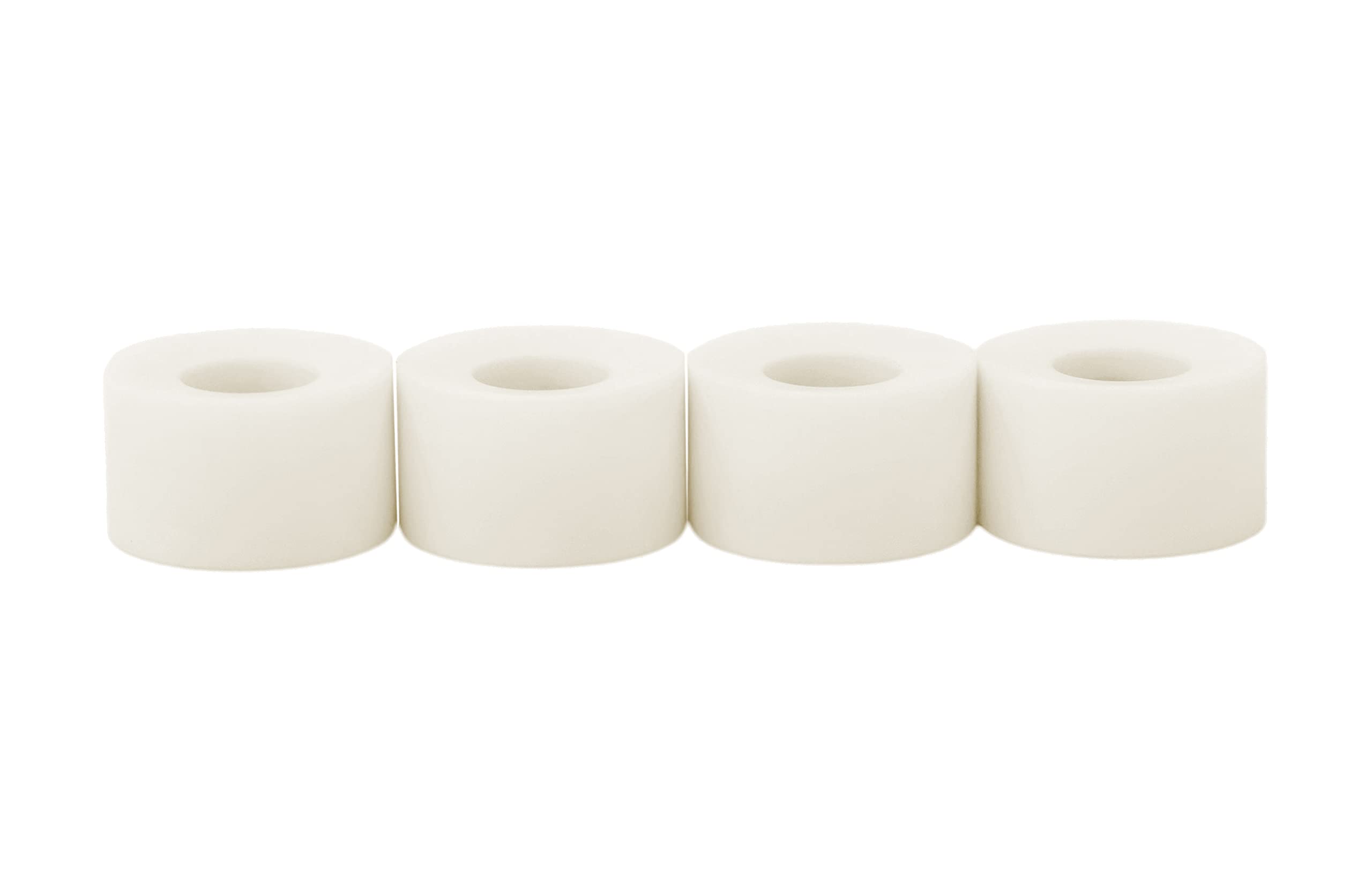 Teak Tuning Apex 71D Urethane Fingerboard Wheels - Cruiser Style, Bowl Shaped, 8.7mm Diameter - ABEC-9 Stealth Bearings - Made in The USA - Cream Colorway - Image 3