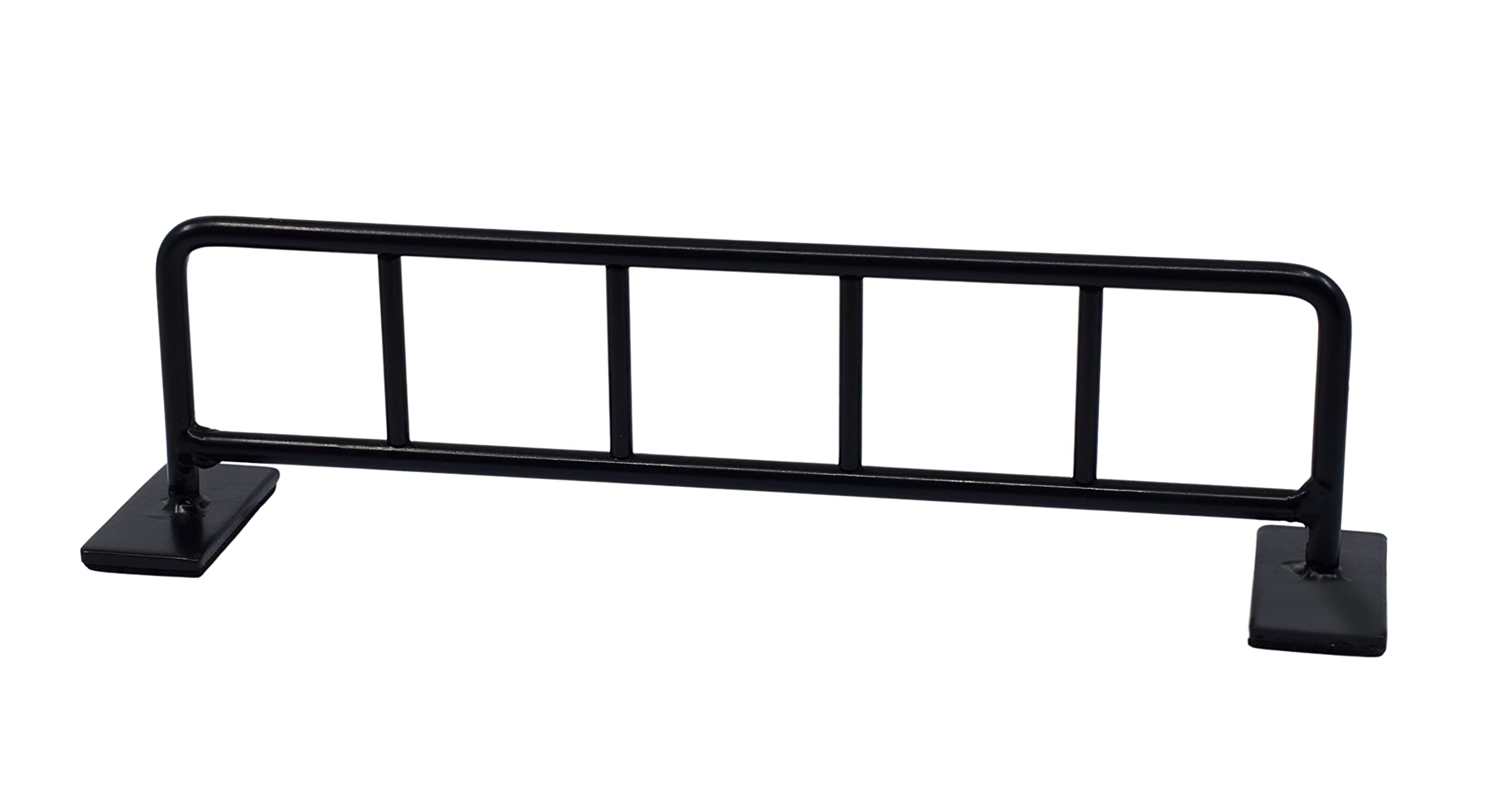 Teak Tuning Bike Rack Style Fingerboard Rail, 10" - Custom Designed Premium Solid Steel Construction, Matte Powder Coated Finish in Black - Superior Non-Slip Foam Feet - Image 2