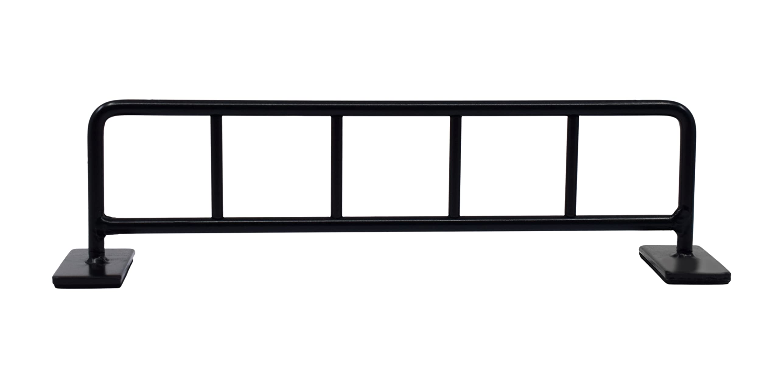Teak Tuning Bike Rack Style Fingerboard Rail, 10" - Custom Designed Premium Solid Steel Construction, Matte Powder Coated Finish in Black - Superior Non-Slip Foam Feet - Image 4