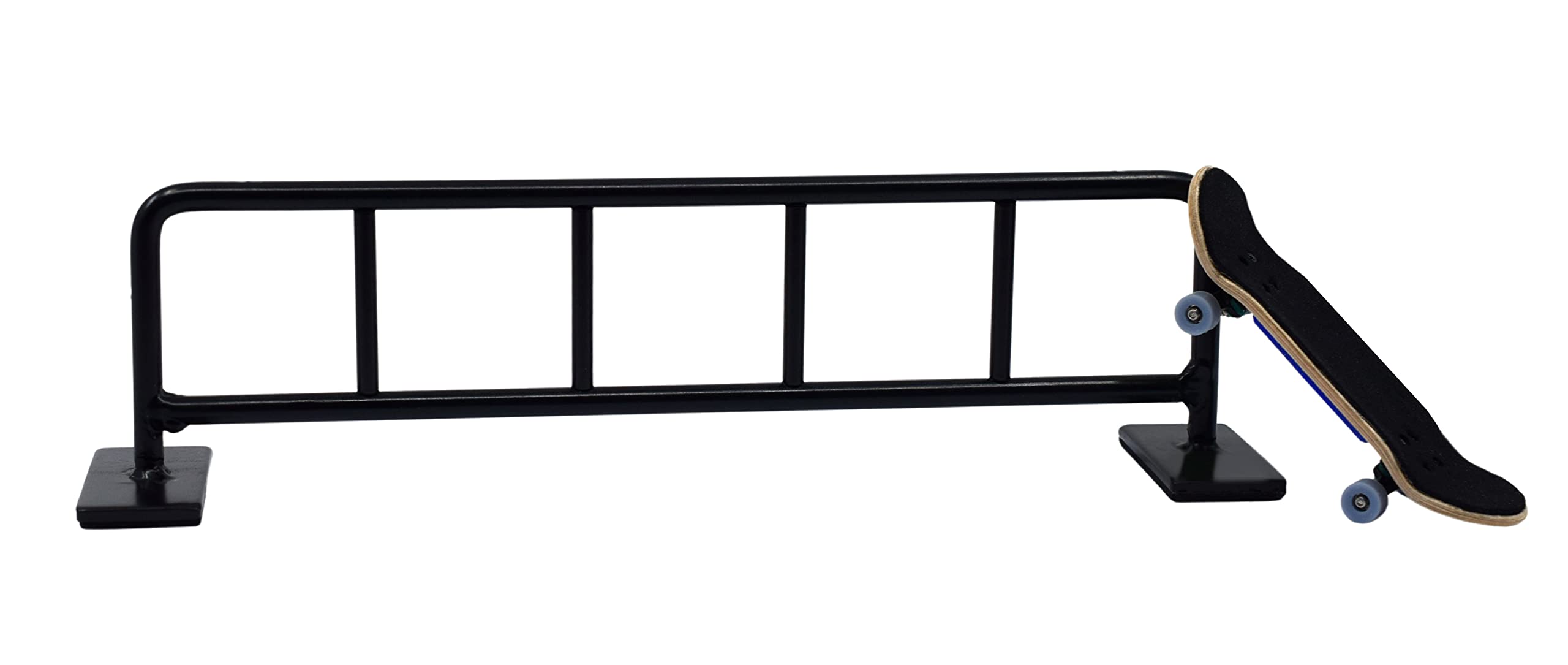 Teak Tuning Bike Rack Style Fingerboard Rail, 10" - Custom Designed Premium Solid Steel Construction, Matte Powder Coated Finish in Black - Superior Non-Slip Foam Feet - Image 5