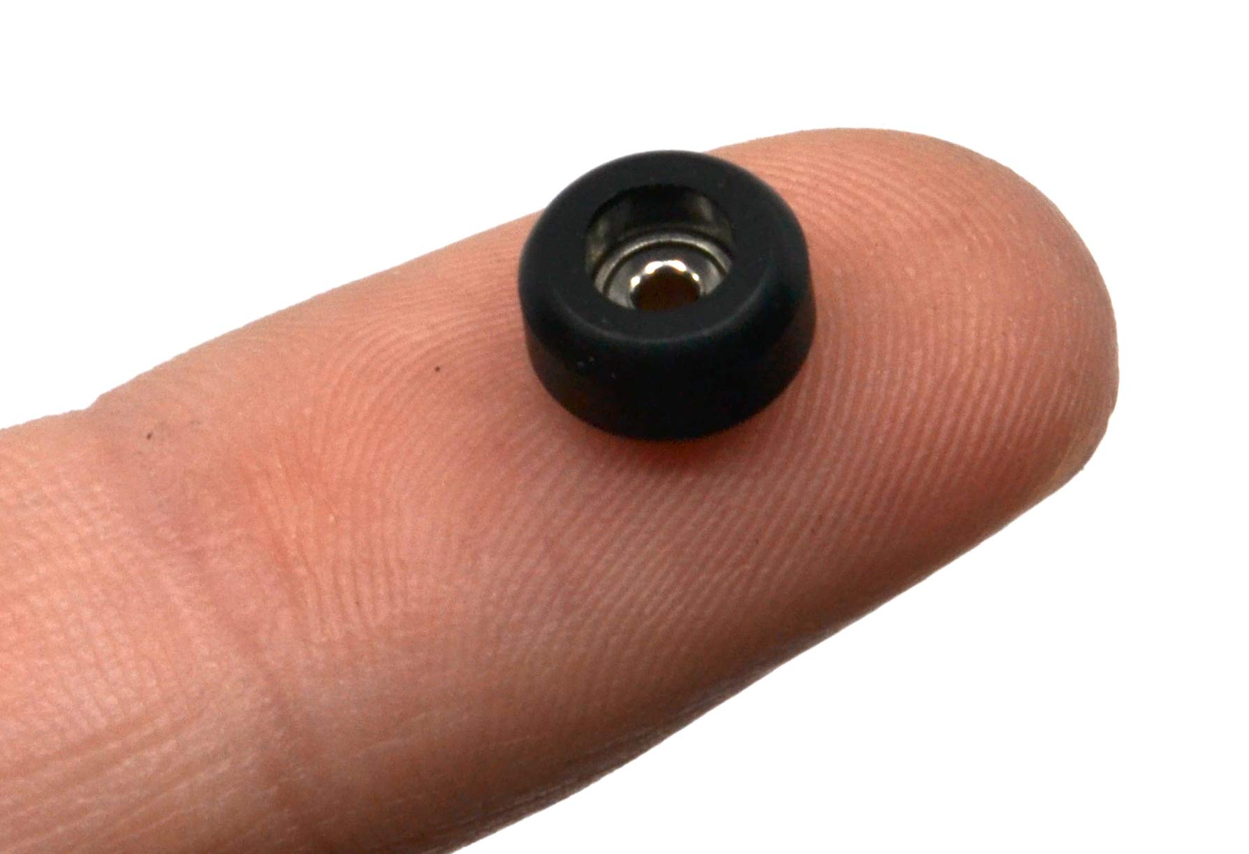 Teak Tuning CNC Polyurethane Fingerboard Bearing Wheels, Black - Set of 4 Wheels - Durable Material with a Hard Durometer - Image 3