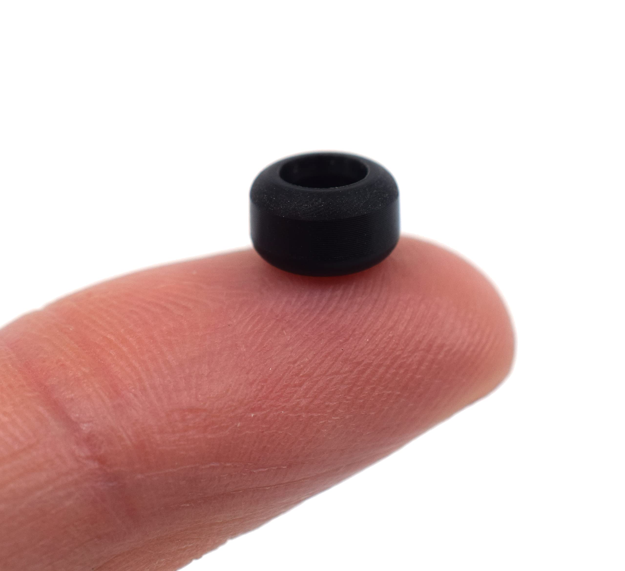 Teak Tuning Eco 85D CNC Poly Fingerboard Wheels - Street Shape, 7.5mm Dia., 5mm Wide - Black Colorway - Image 4