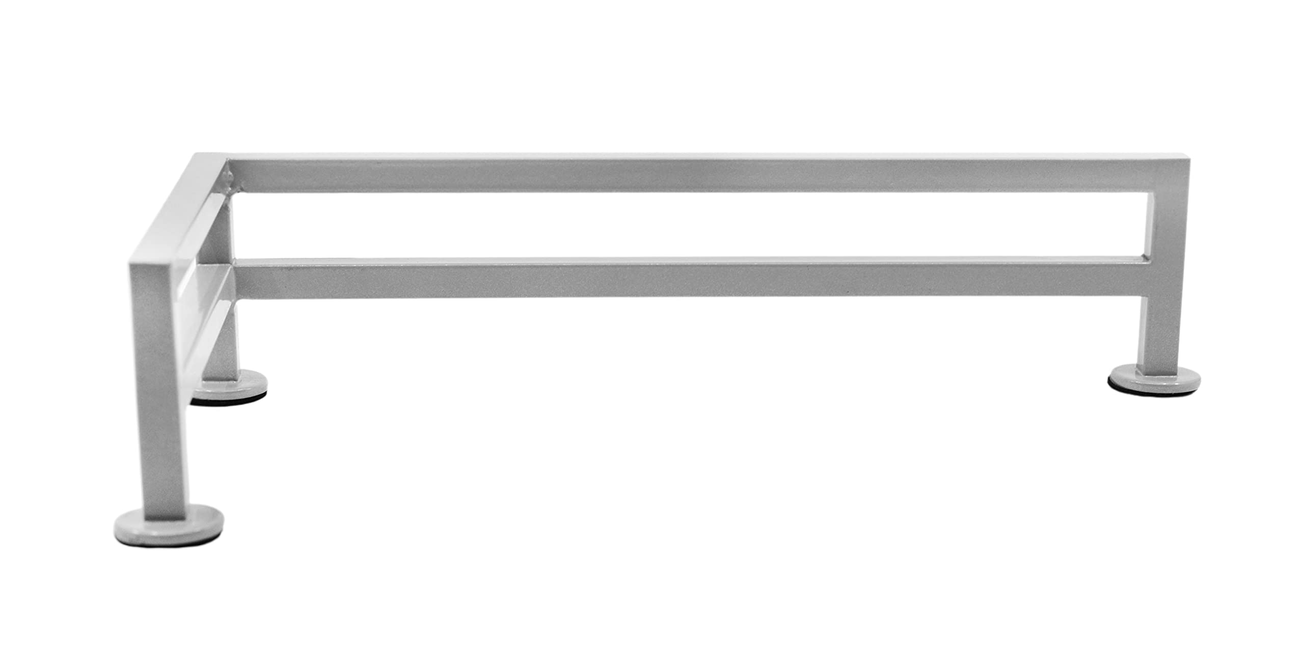 Teak Tuning Fence Style, L-Shaped Fingerboard Rail, 11" - Custom Designed by Teak Tuning - Premium Solid Steel, Matte Powder Coated Finish in Grey Mist - Superior Non-Slip Foam Feet - Image 3