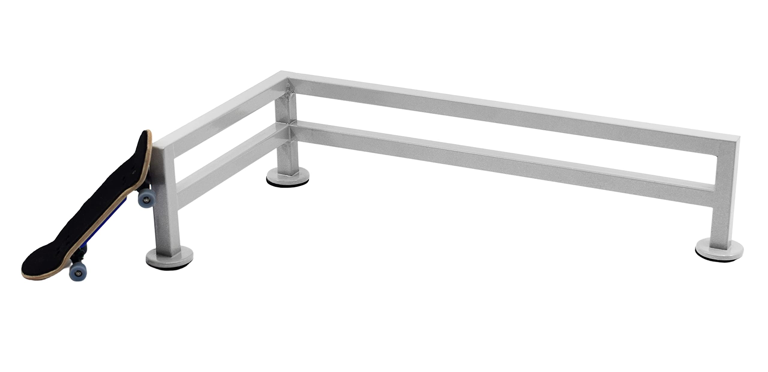 Teak Tuning Fence Style, L-Shaped Fingerboard Rail, 11" - Custom Designed by Teak Tuning - Premium Solid Steel, Matte Powder Coated Finish in Grey Mist - Superior Non-Slip Foam Feet - Image 4