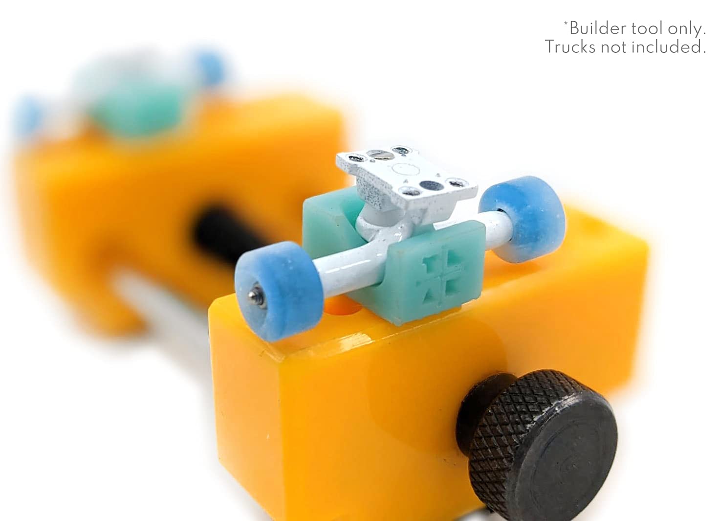 Teak Tuning Fingerboard Complete Builder Vise Tool - for Easy Truck Mounting & Tuning Adjustments - Zen Yellow Colorway - Image 6