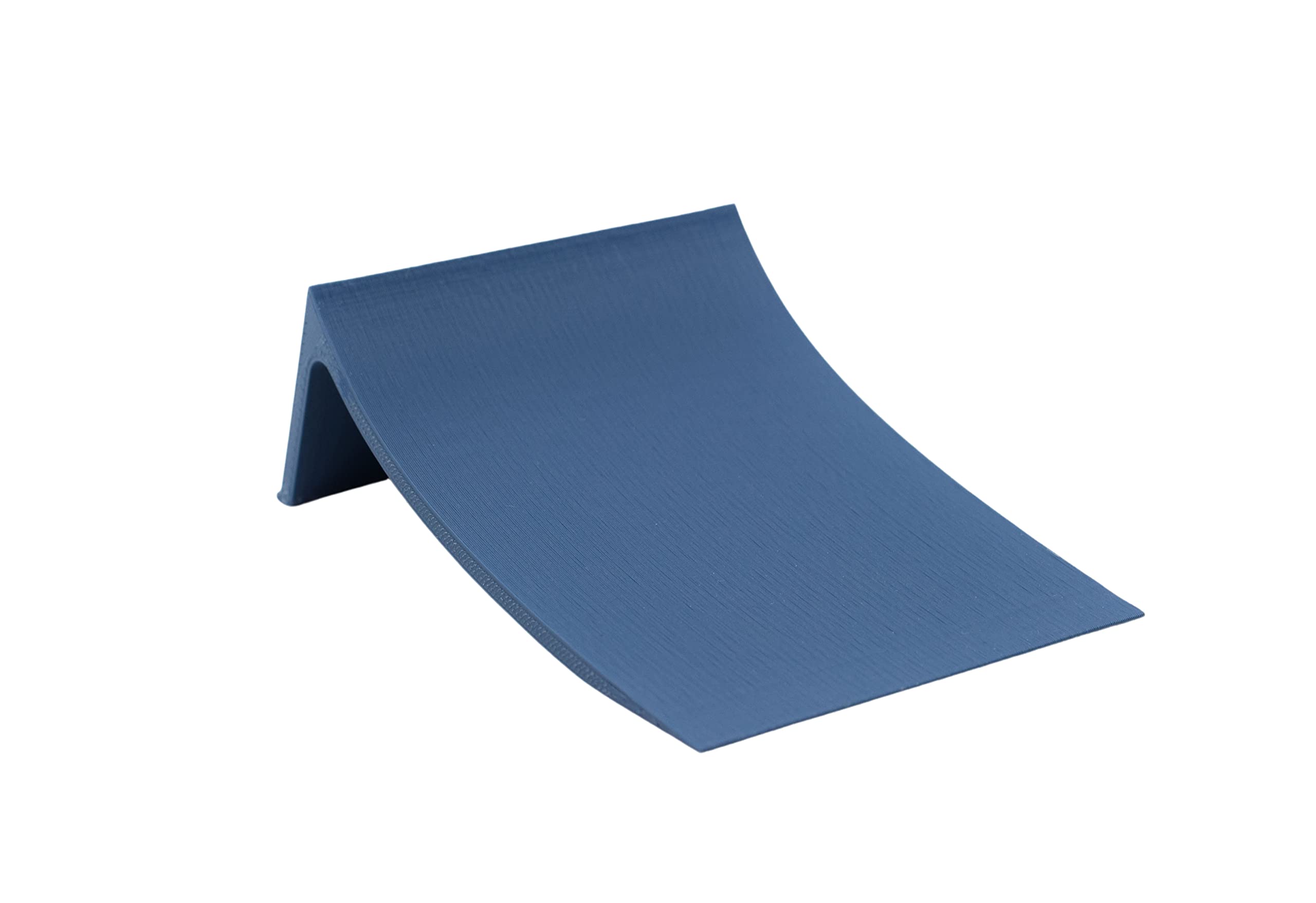 Teak Tuning Fingerboard Poly Launch Kicker Ramp - 4.5" Long, 3" Wide, 1.5" Tall - Fingerboard Obstacle in Blue Steel Colorway - Image 2