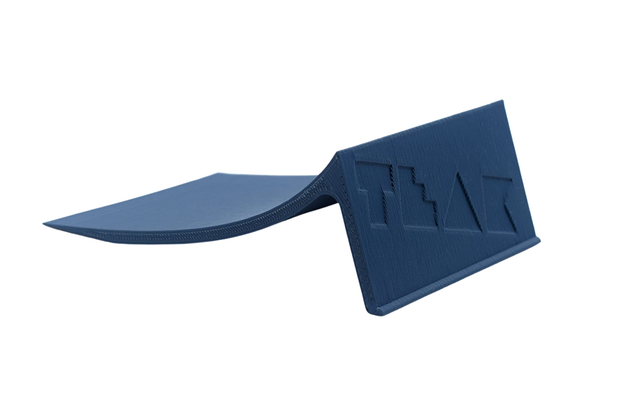Teak Tuning Fingerboard Poly Launch Kicker Ramp - 4.5" Long, 3" Wide, 1.5" Tall - Fingerboard Obstacle in Blue Steel Colorway - Image 3