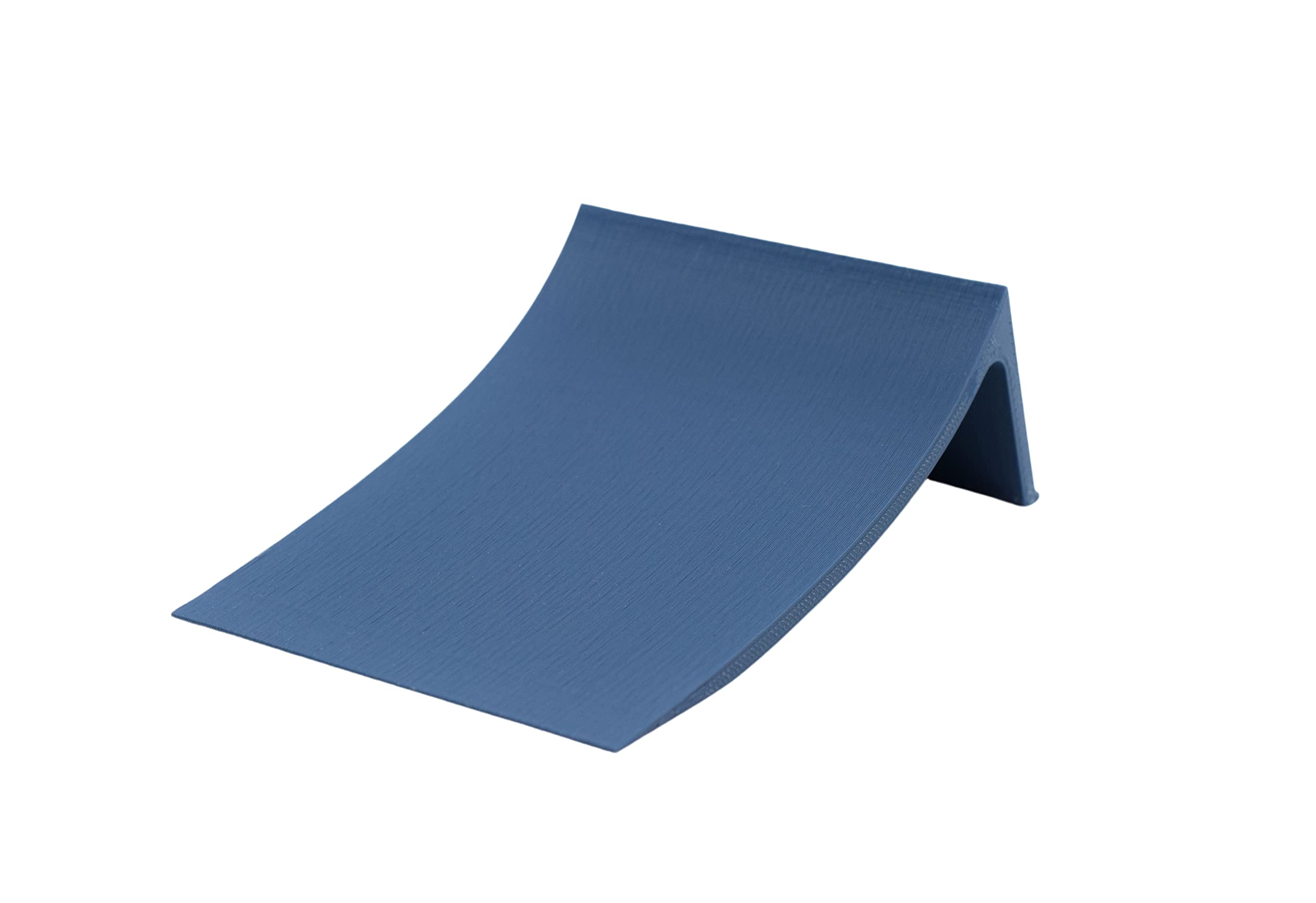 Teak Tuning Fingerboard Poly Launch Kicker Ramp - 4.5" Long, 3" Wide, 1.5" Tall - Fingerboard Obstacle in Blue Steel Colorway - Image 5
