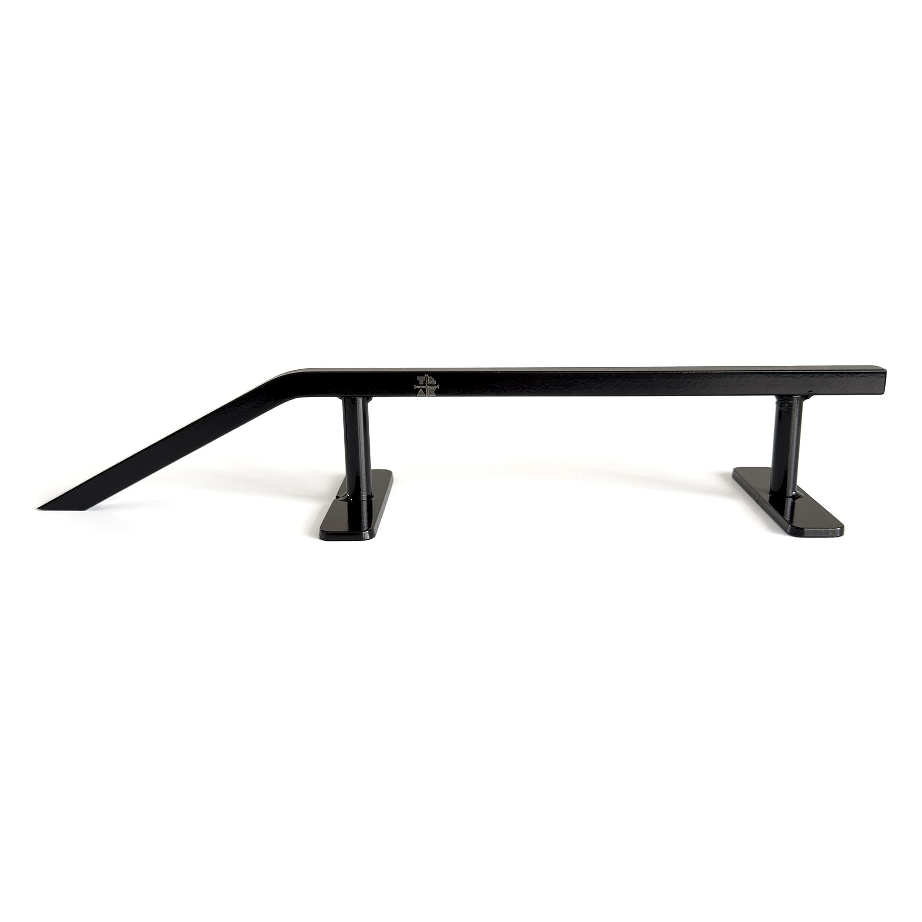 Teak Tuning Fingerboard Rail with Pole Jam Entrance, 12.5" - Custom Designed and Made in USA - Solid Steel Construction, Glossy Powder Coated Finish in Black