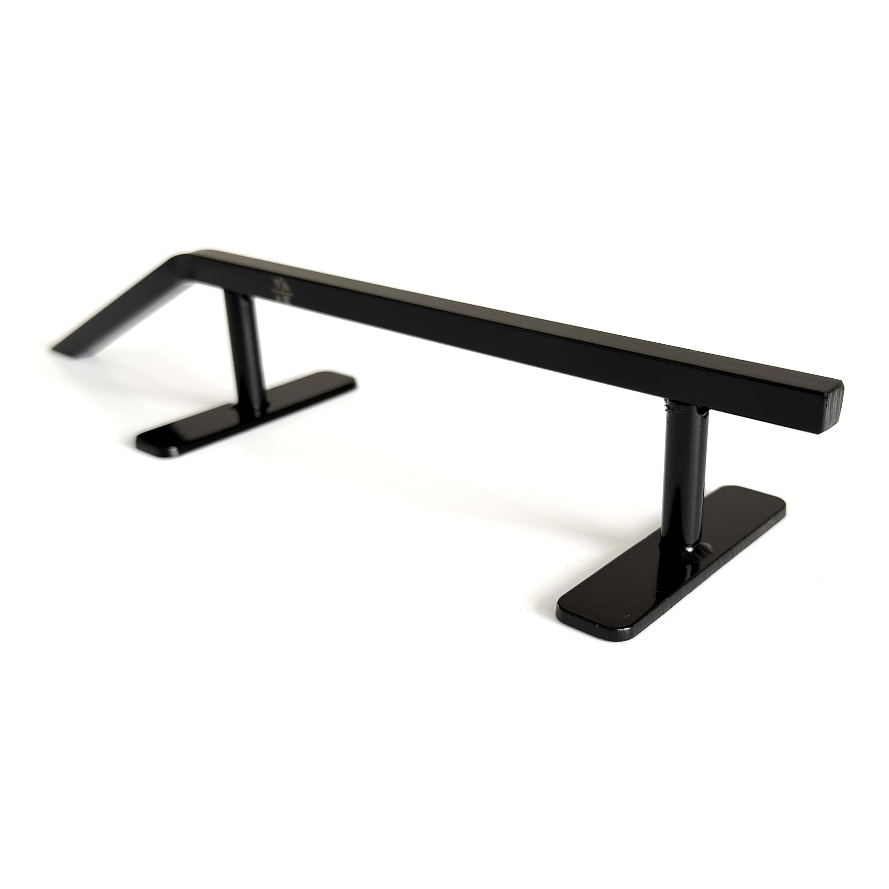 Teak Tuning Fingerboard Rail with Pole Jam Entrance, 12.5" - Custom Designed and Made in USA - Solid Steel Construction, Glossy Powder Coated Finish in Black - Image 3