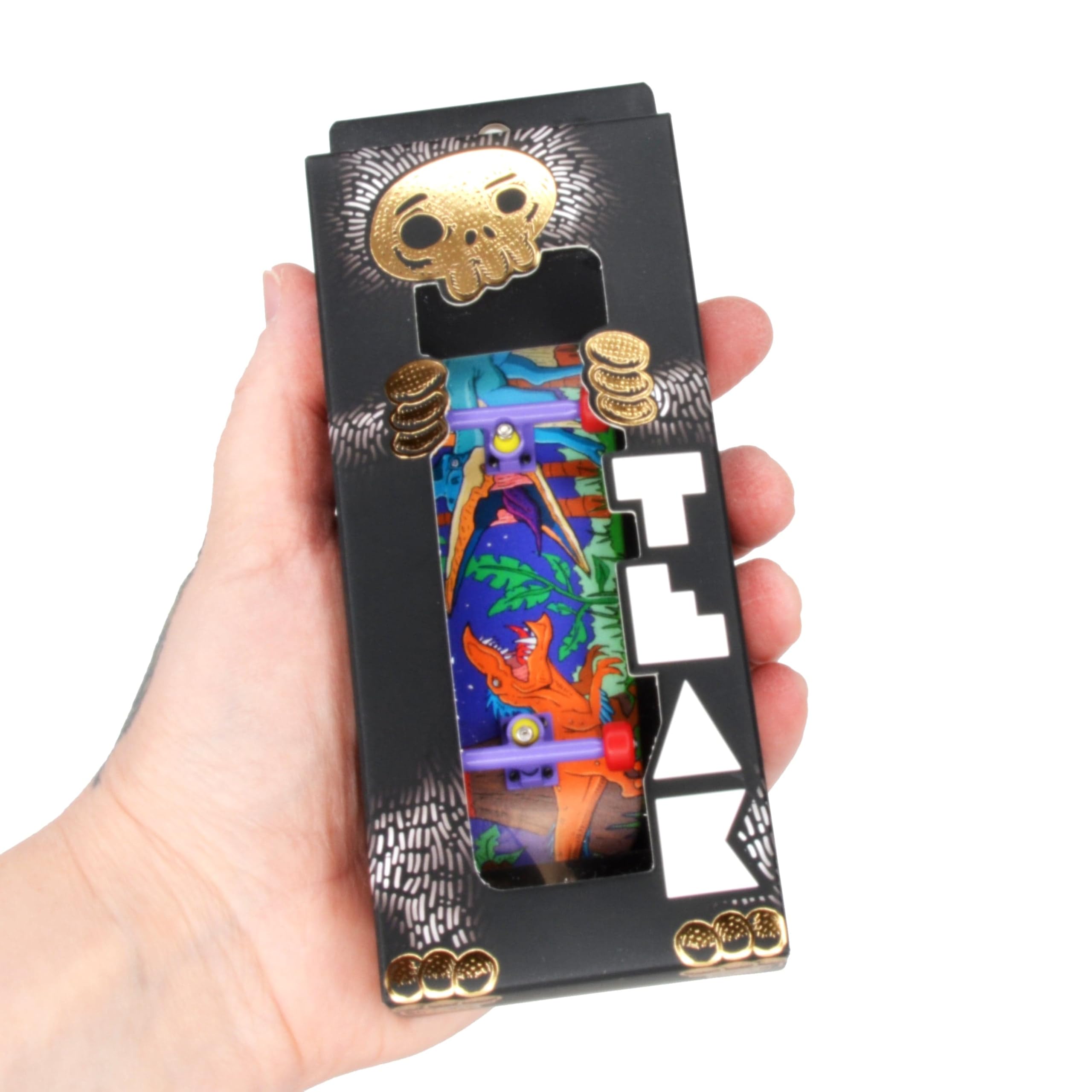 Teak Tuning Heat Transfer Graphic 34mm Fingerboard Complete - Chilla'saurus Edition - Image 3