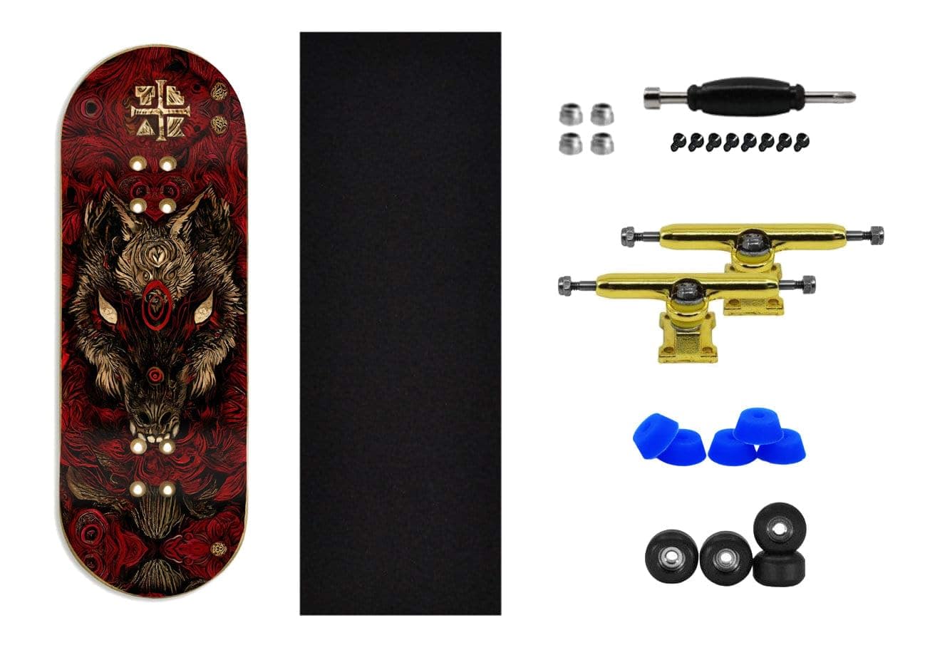 Teak Tuning Heat Transfer Graphic 34mm Fingerboard Complete - Howl in The Night Edition - Image 4