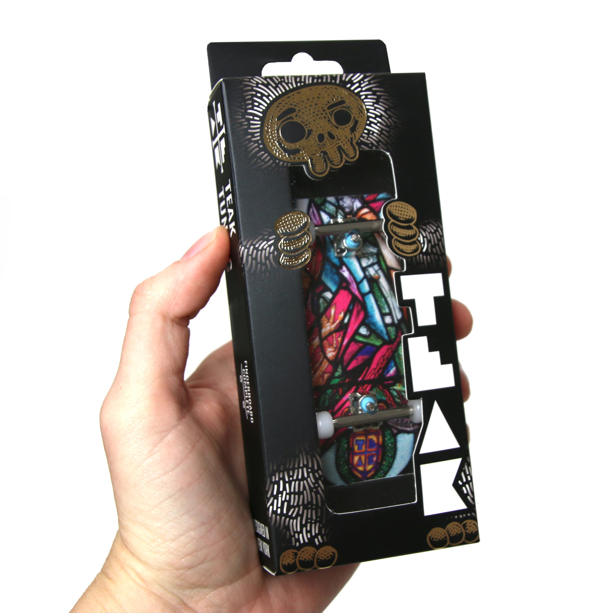 Teak Tuning Heat Transfer Graphic 34mm Fingerboard Complete - Wallace Stained Glass Edition - Image 2