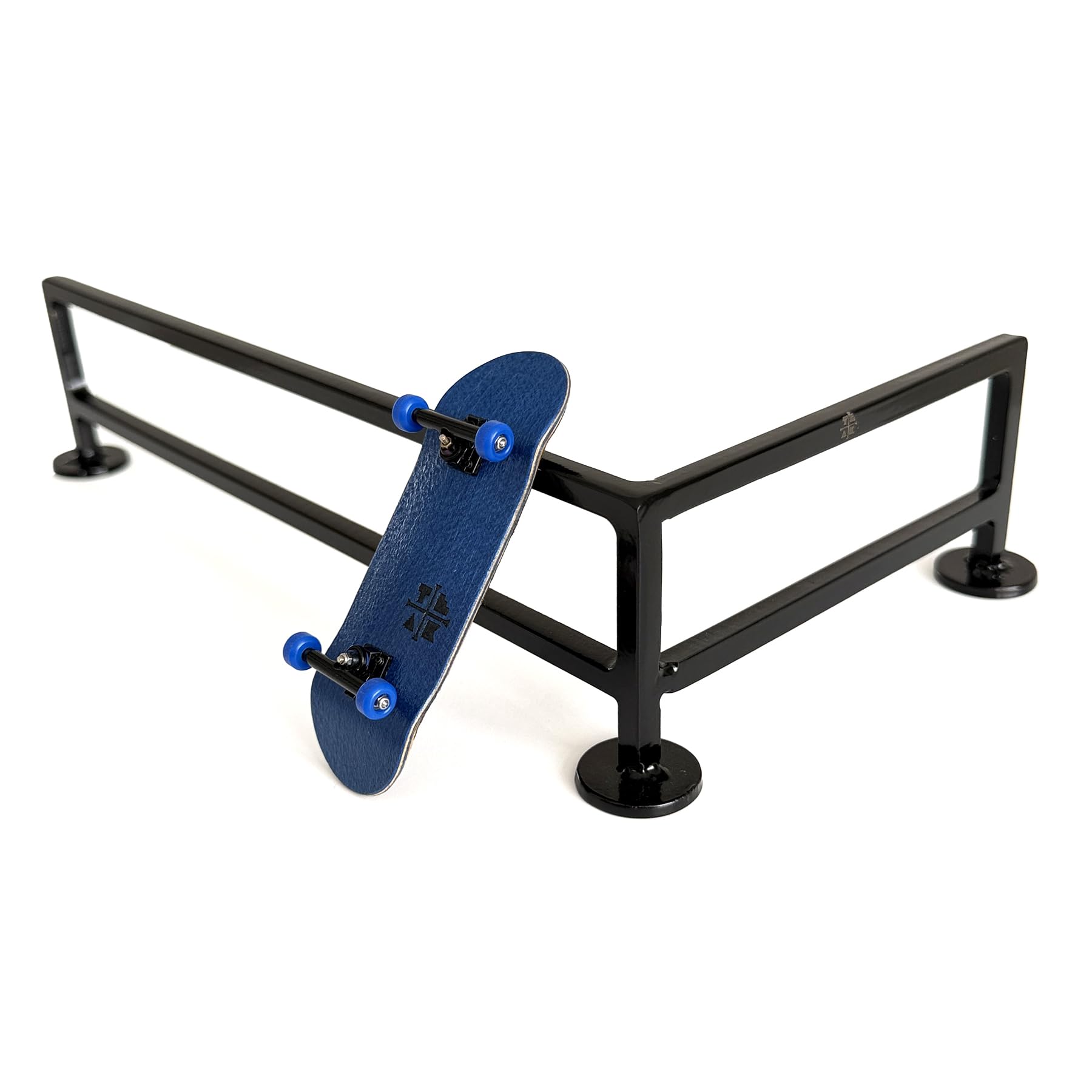 Teak Tuning L-Shaped Fingerboard Rail, 11" - Custom Designed and Made in USA - Premium Solid Steel Construction, Glossy Powder Coated Finish in Black - Image 2