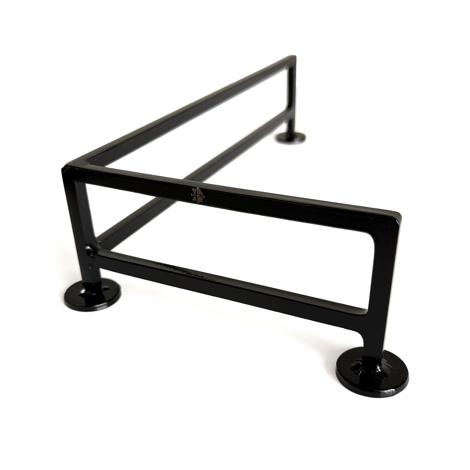 Teak Tuning L-Shaped Fingerboard Rail, 11" - Custom Designed and Made in USA - Premium Solid Steel Construction, Glossy Powder Coated Finish in Black - Image 3