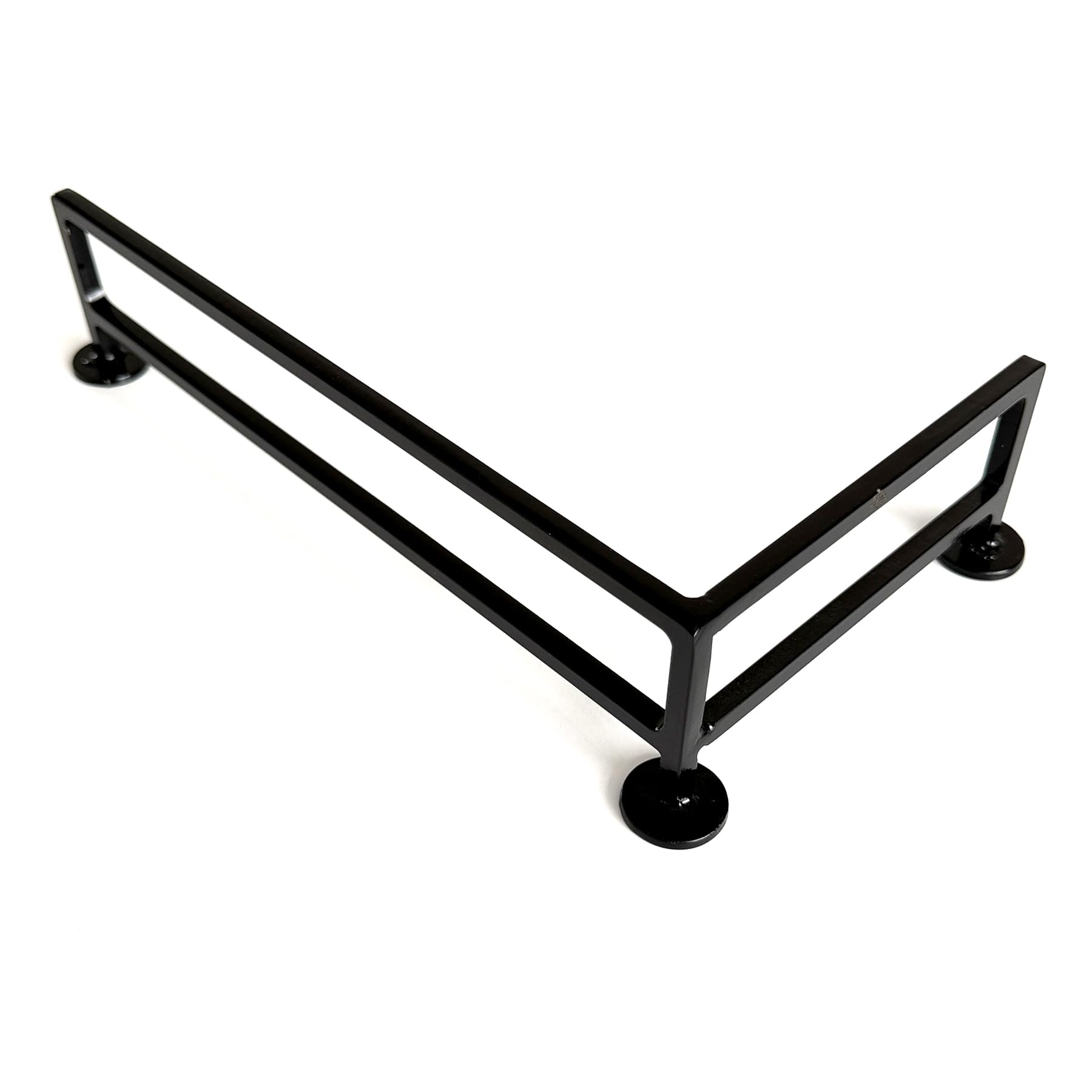 Teak Tuning L-Shaped Fingerboard Rail, 11" - Custom Designed and Made in USA - Premium Solid Steel Construction, Glossy Powder Coated Finish in Black - Image 4