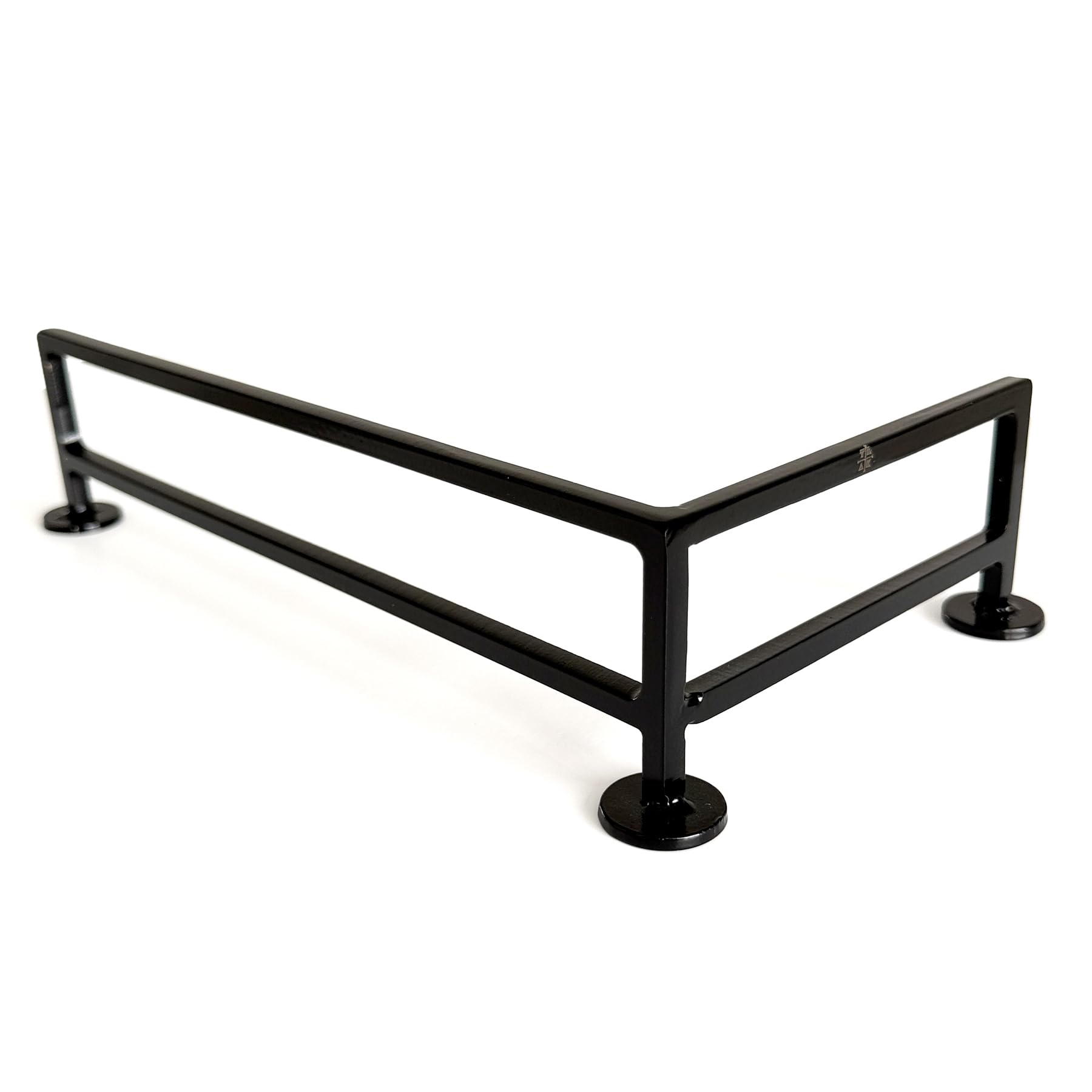 Teak Tuning L-Shaped Fingerboard Rail, 11" - Custom Designed and Made in USA - Premium Solid Steel Construction, Glossy Powder Coated Finish in Black - Image 5