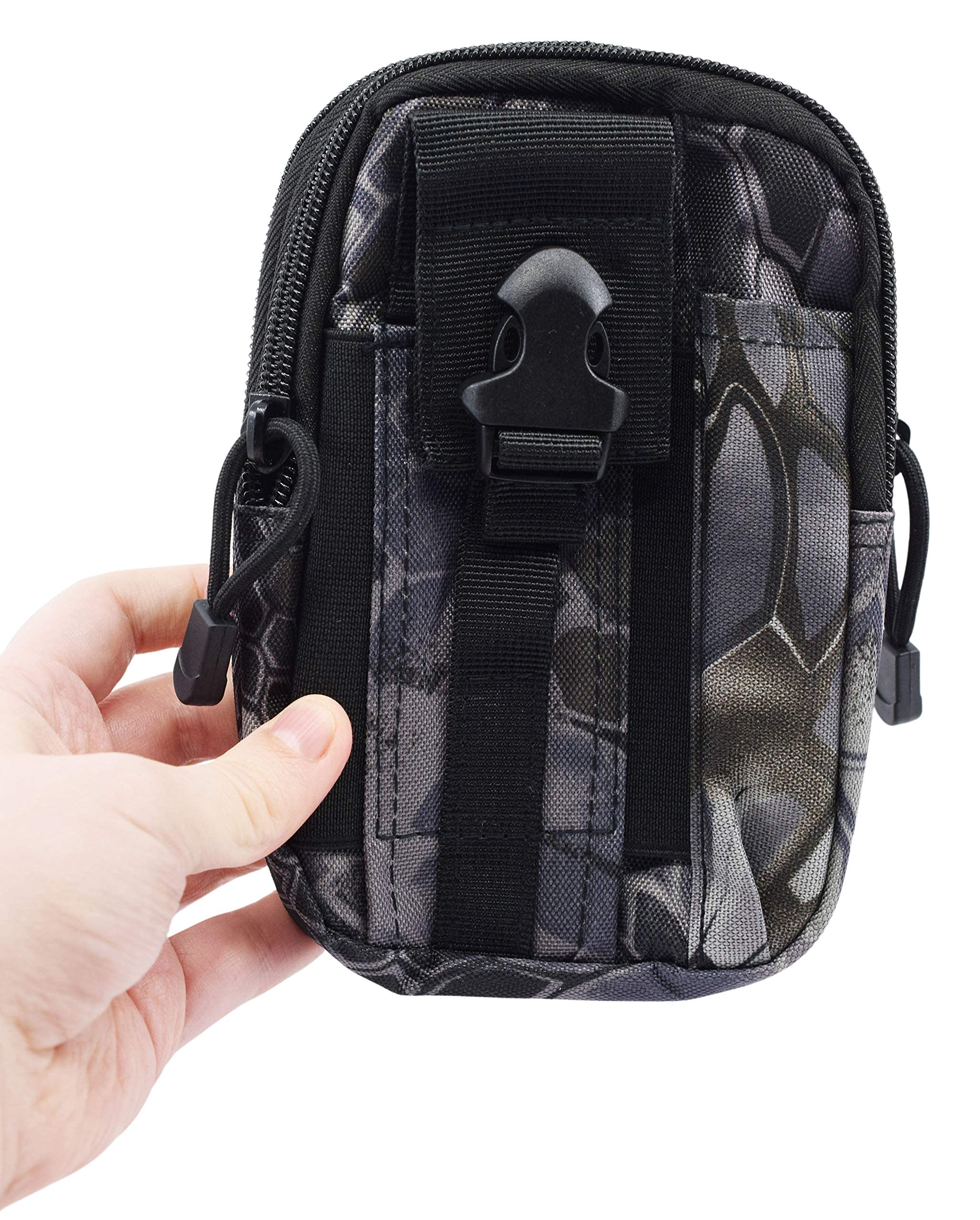 Teak Tuning Large Fingerboard Travel/Carry Bag - Black Patterned - Image 6