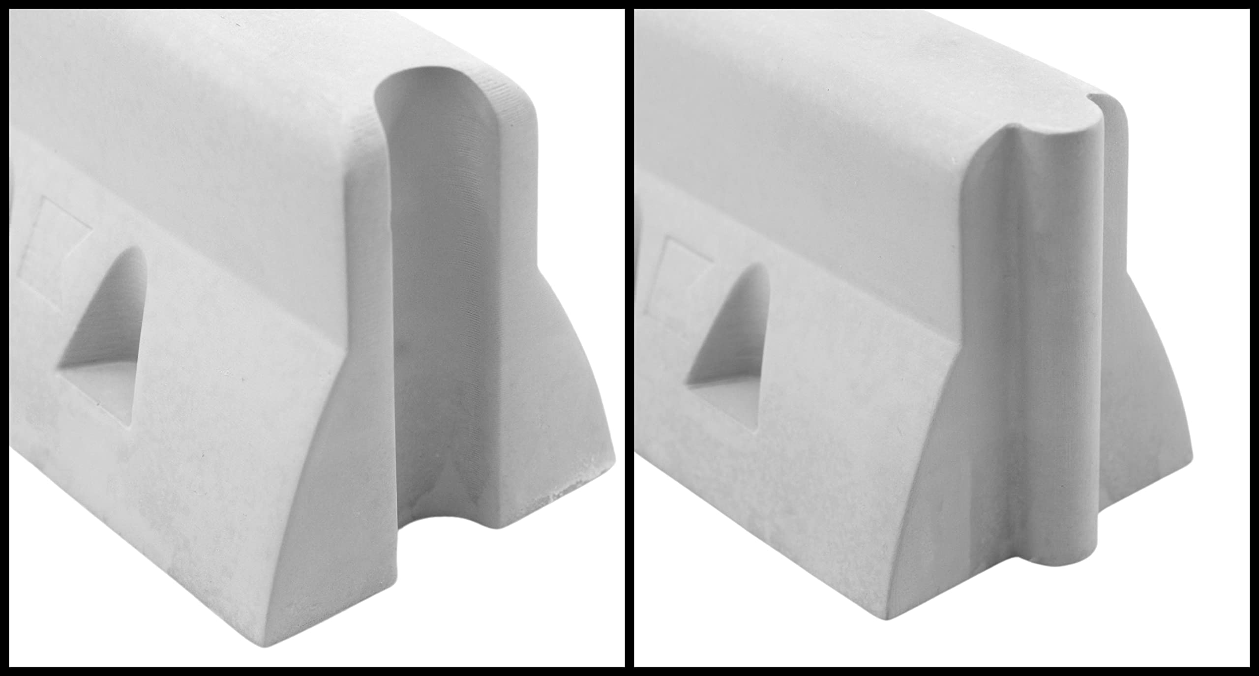 Teak Tuning Monument Series Concrete Fingerboard Jersey Barrier Obstacle - 5" Wide, 2" Tall - Ultra Premium, Super Durable Polymer Modified Concrete - Sterling Gray Colorway - Image 5