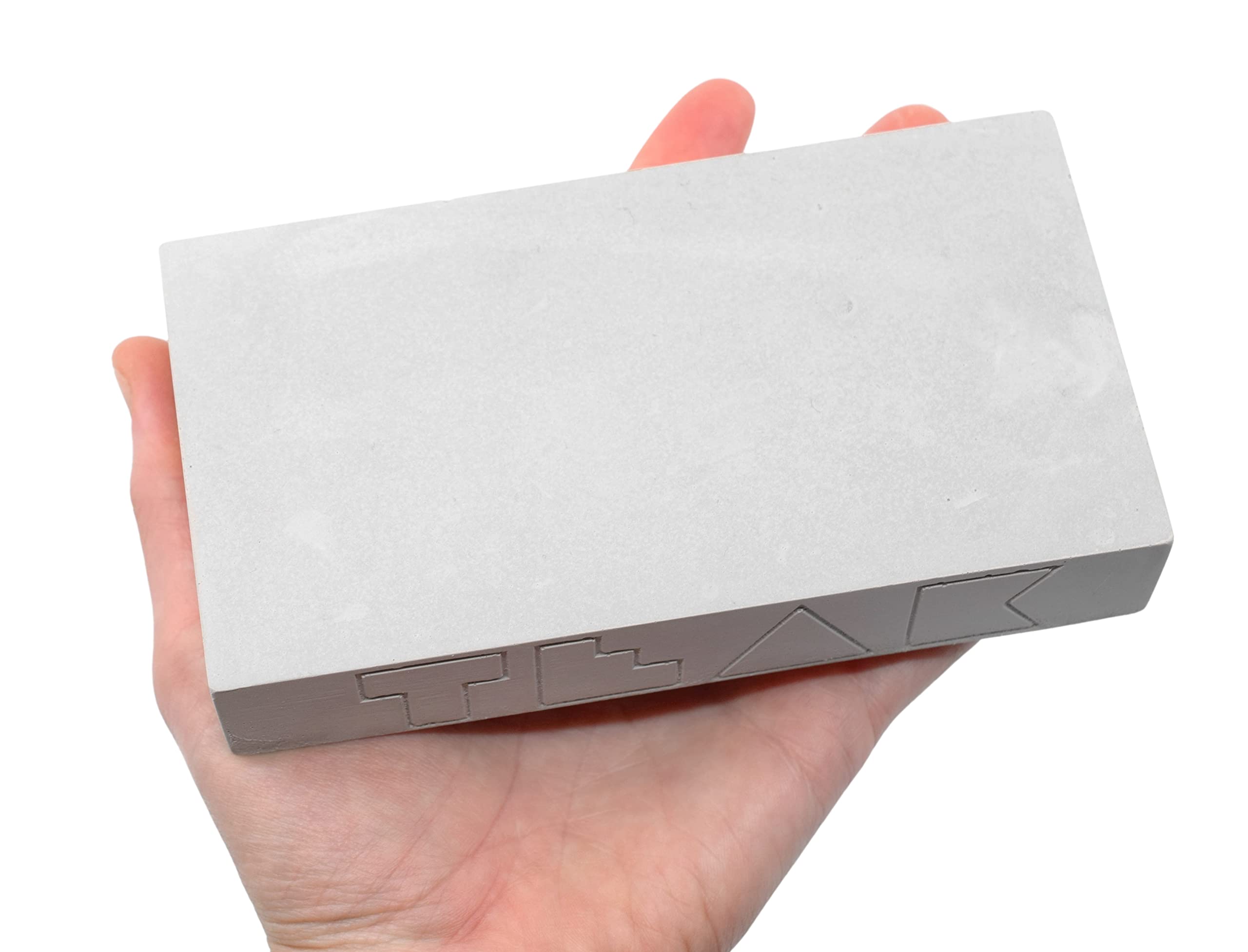 Teak Tuning Monument Series Concrete Fingerboard Obstacle, Big Slab Manual Pad - 5.5" Wide, 3" Long, 1" Tall - Ultra Premium, Super Durable Polymer Modified Concrete - Sterling Gray Colorway - Image 6