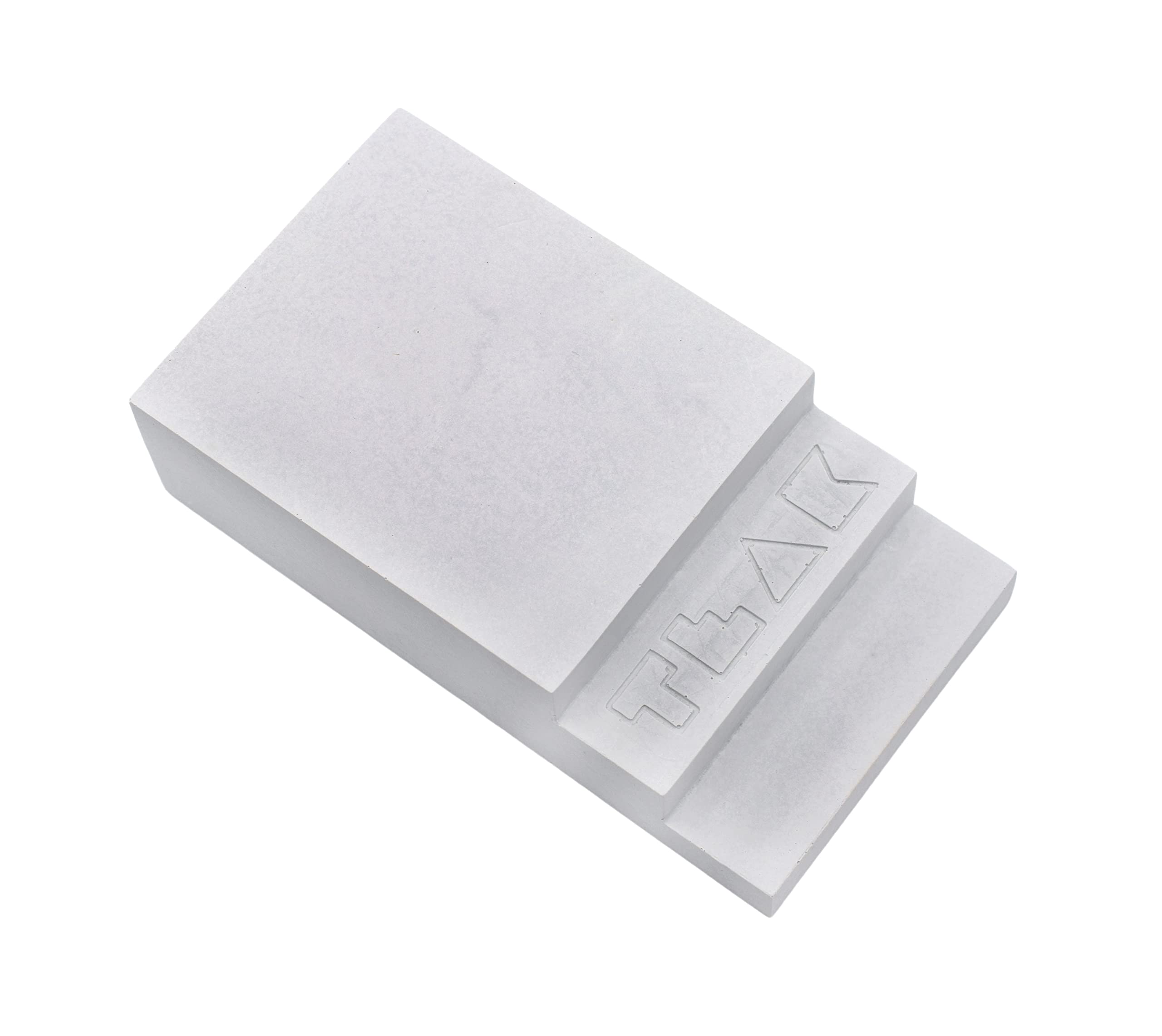 Teak Tuning Monument Series Concrete Fingerboard Obstacle, The Stoop Manual Pad Stairs - 3" Wide, 5.5" Long - Ultra Premium, Super Durable Polymer Modified Concrete - Sterling Gray Colorway - Image 4
