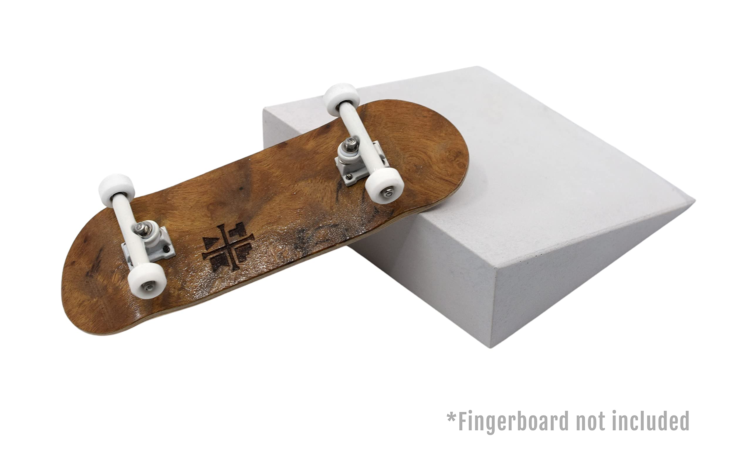 Teak Tuning Monument Series Concrete Fingerboard Small Kicker Ramp Obstacle - 3" Long, 1" Tall - Ultra Premium, Super Durable Polymer Modified Concrete - Sterling Gray Colorway - Image 5