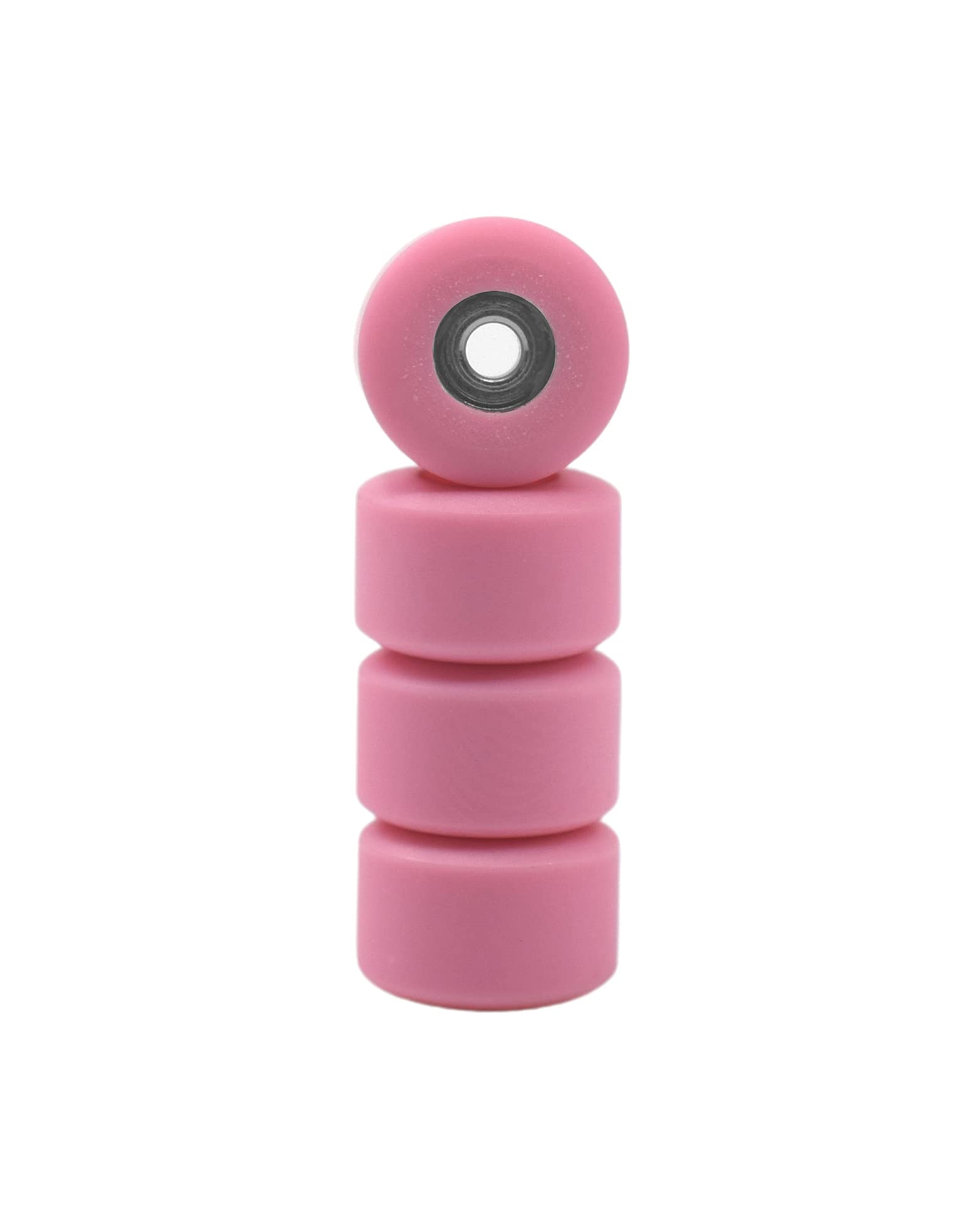 Teak Tuning Premium Fingerboard Apex Bearing Wheels, Strawberry - Matte Finish - New Street Style, Custom Teak Urethane - Custom Bearing Lock Pocket - 77D Hardness, 7.7mm Dia. - Made in The USA - Image 2