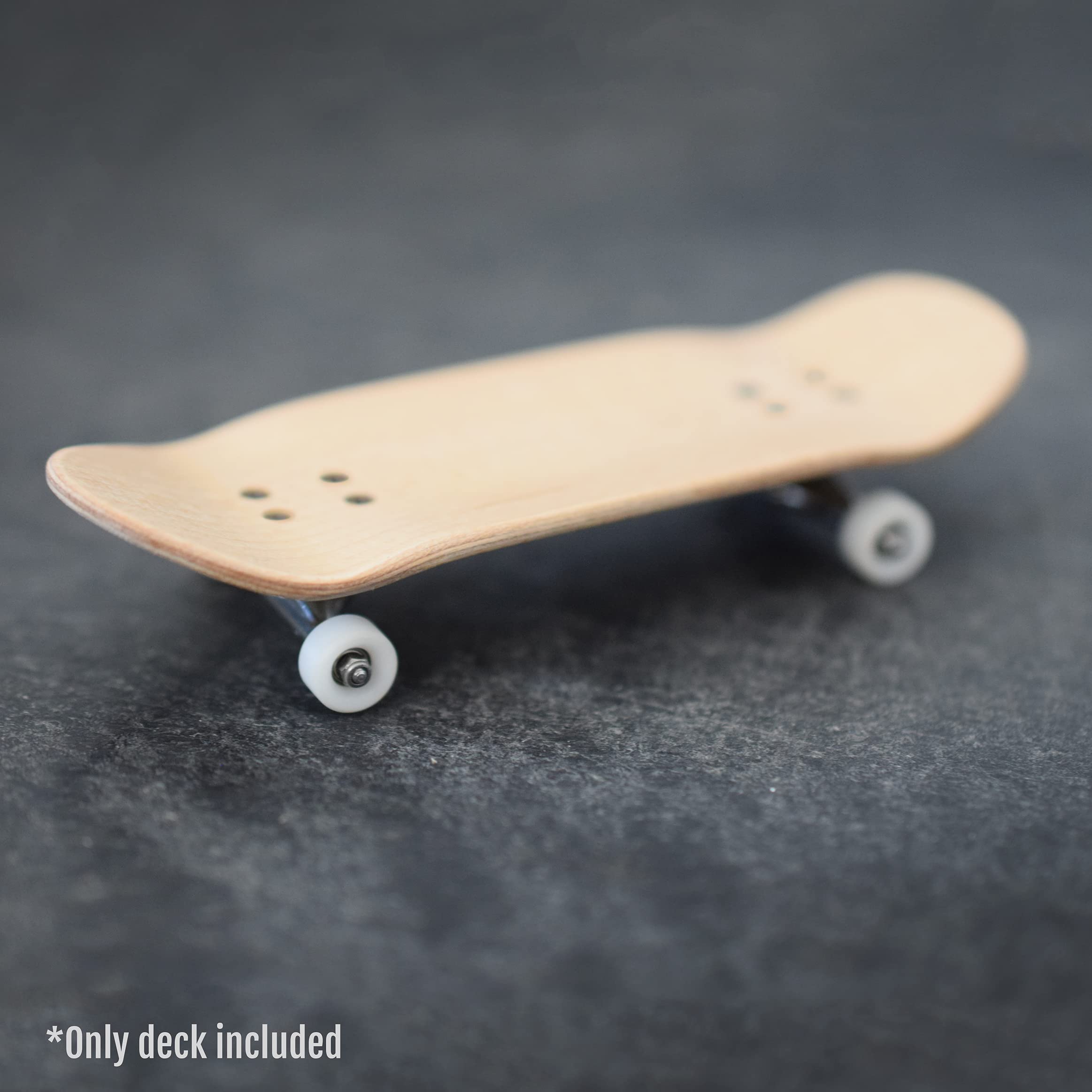 Teak Tuning Premium Wooden Fingerboard Deck, Poolparty Cruiser Shape - 33.5mm x 94mm - Pre-Drilled Holes - Includes Prolific Foam Tape - Image 5