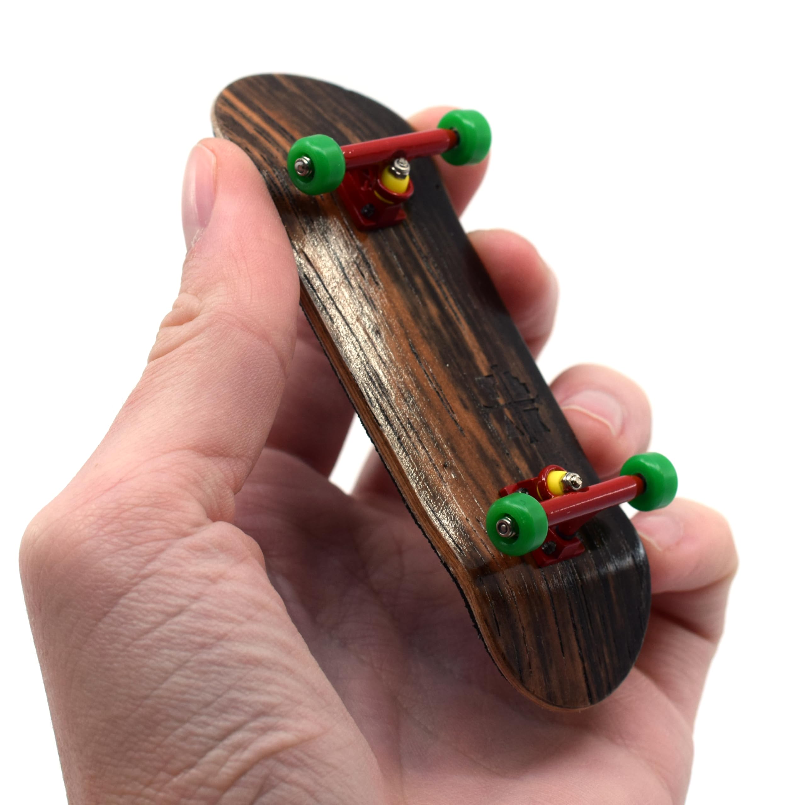 Teak Tuning Prolific Complete Fingerboard with Upgraded Components, Bob Would Be Proud Edition - Pro Board Shape and Size, Bearing Wheels, Trucks, and Locknuts - 32mm x 97mm Handmade Wooden Board