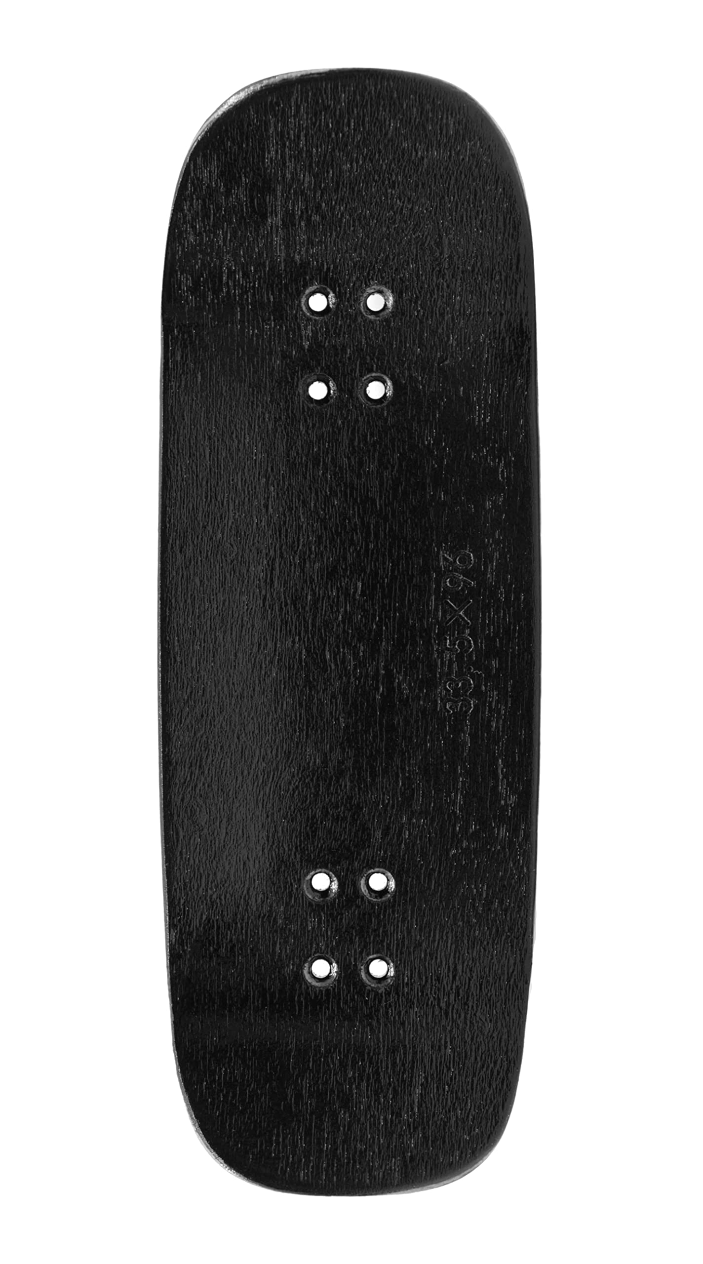 Teak Tuning Prolific Wooden Fingerboard Deck, 33.5mm x 96mm Boxy Shape - Black Mamba - 5 Ply with Custom Color Matching Mid Ply - Includes Prolific Foam Tape - Image 4