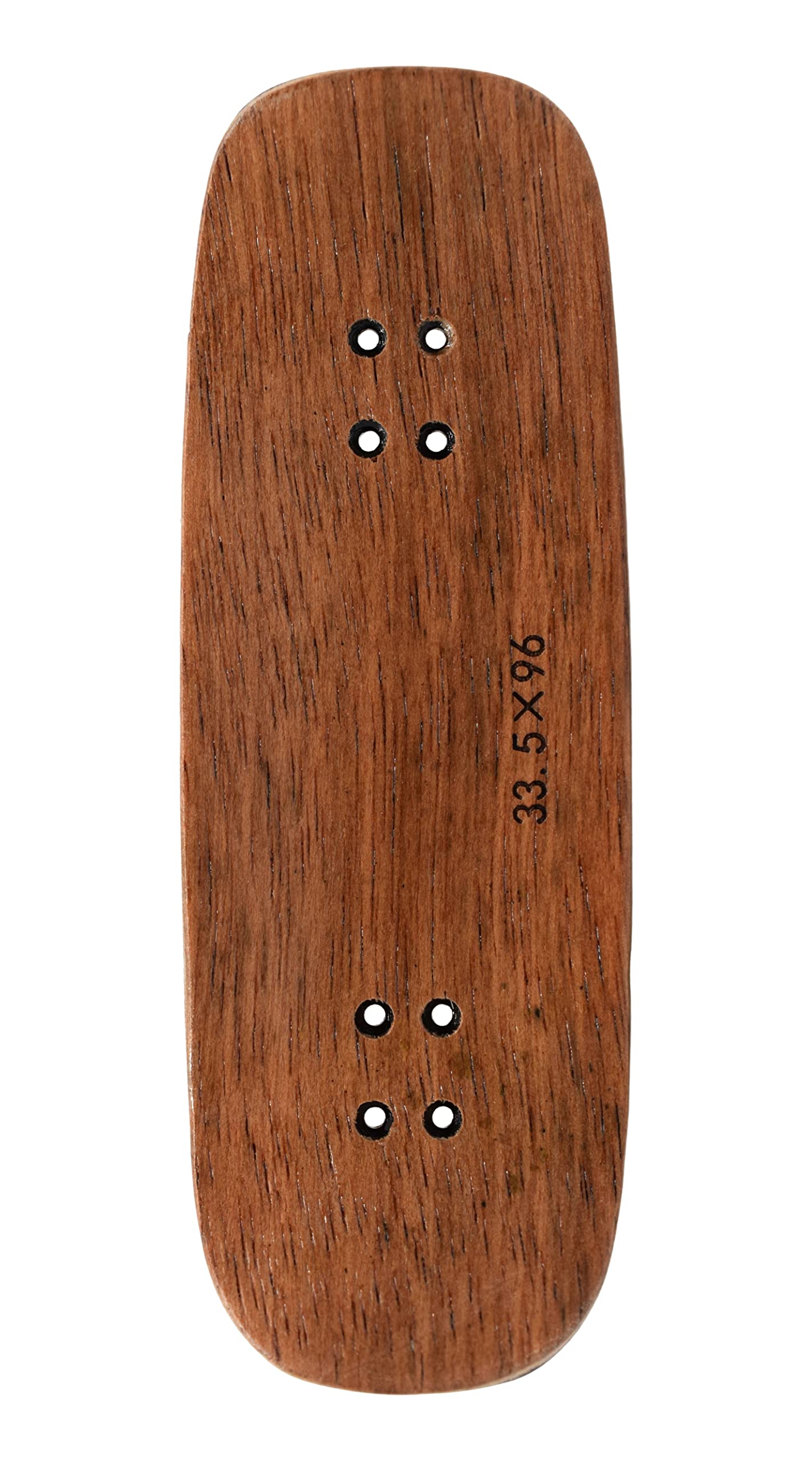 Teak Tuning Prolific Wooden Fingerboard Deck, 33.5mm x 96mm Boxy Shape - Two Tone - 6 Ply with Double Color Mid Plies - Includes Prolific Foam Tape - Image 4