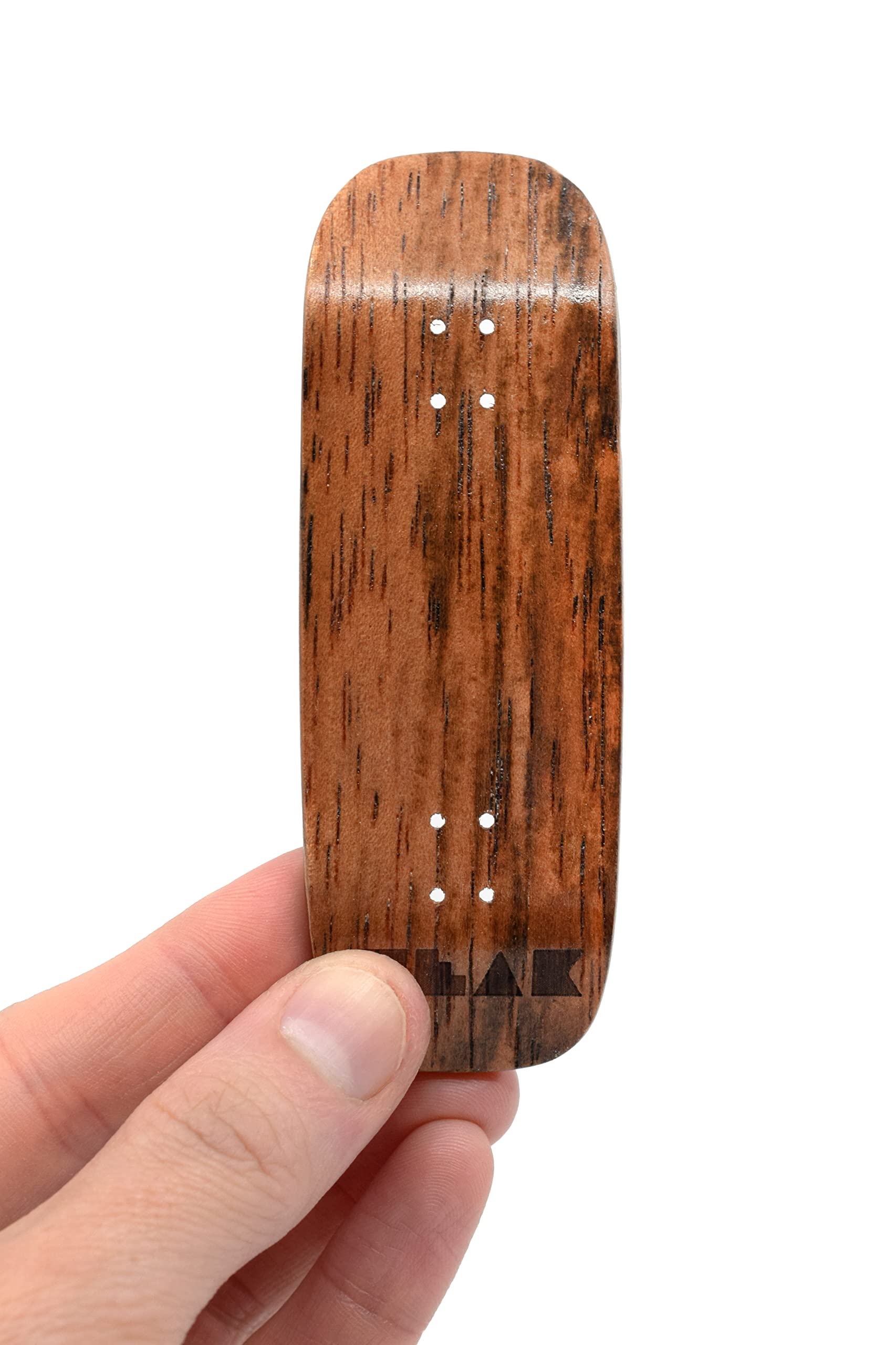 Teak Tuning Prolific Wooden Fingerboard Deck, 33.5mm x 96mm Boxy Shape - Two Tone - 6 Ply with Double Color Mid Plies - Includes Prolific Foam Tape - Image 5