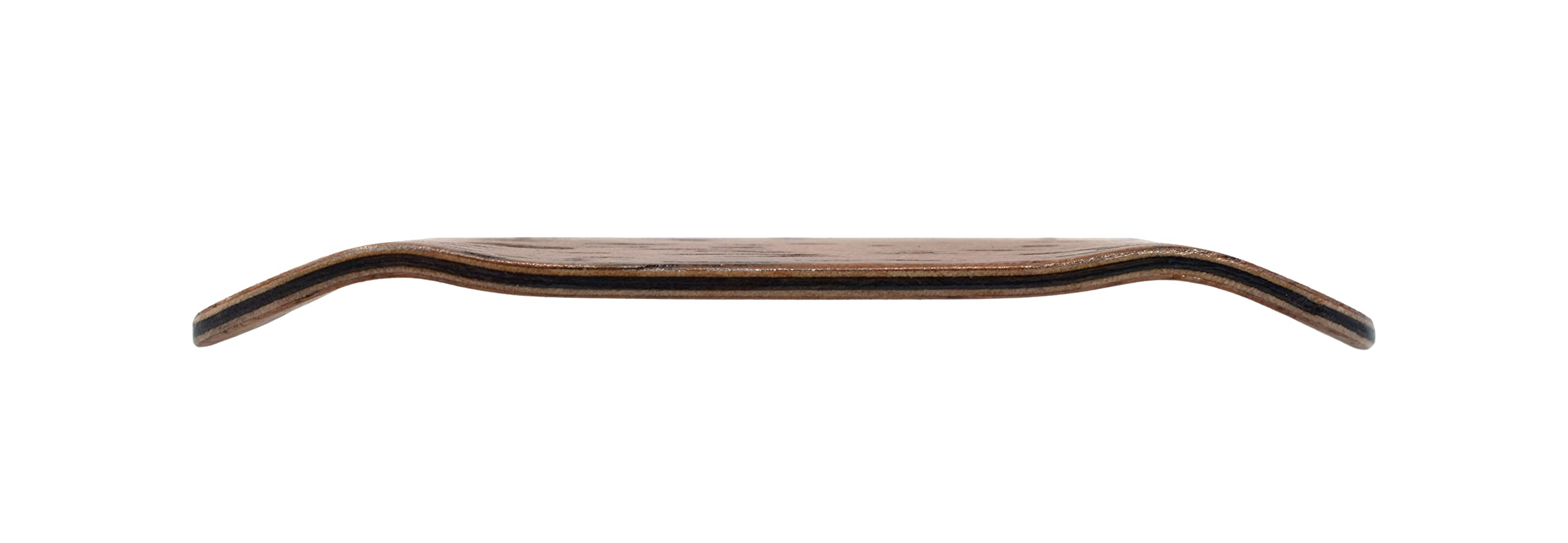 Teak Tuning Prolific Wooden Fingerboard Deck, 33.5mm x 96mm Boxy Shape - Two Tone - 6 Ply with Double Color Mid Plies - Includes Prolific Foam Tape - Image 6