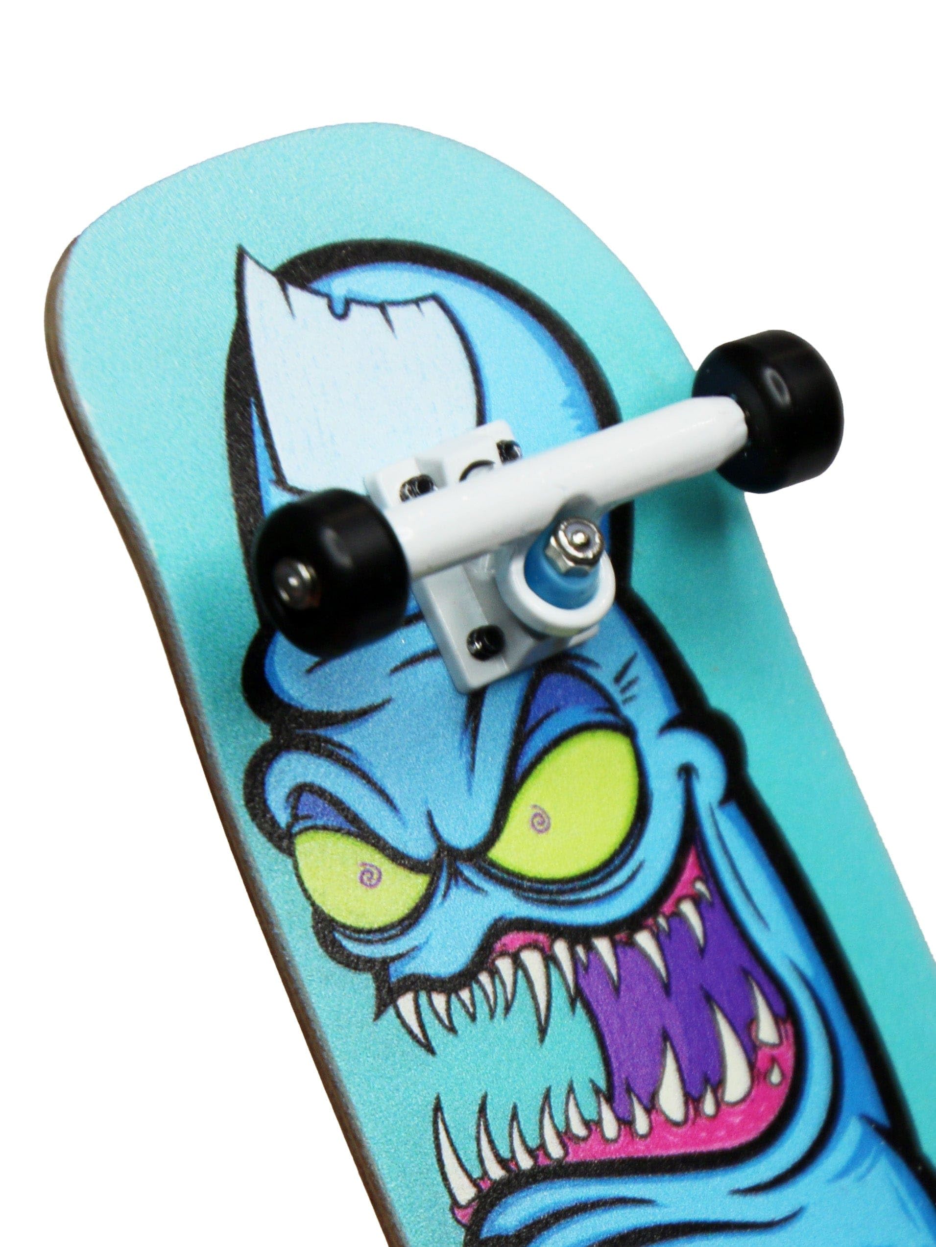 Teak Tuning Real Wear Graphic 33.5mm Boxy Shape Fingerboard Complete - Gnarly Bite Edition - Image 4