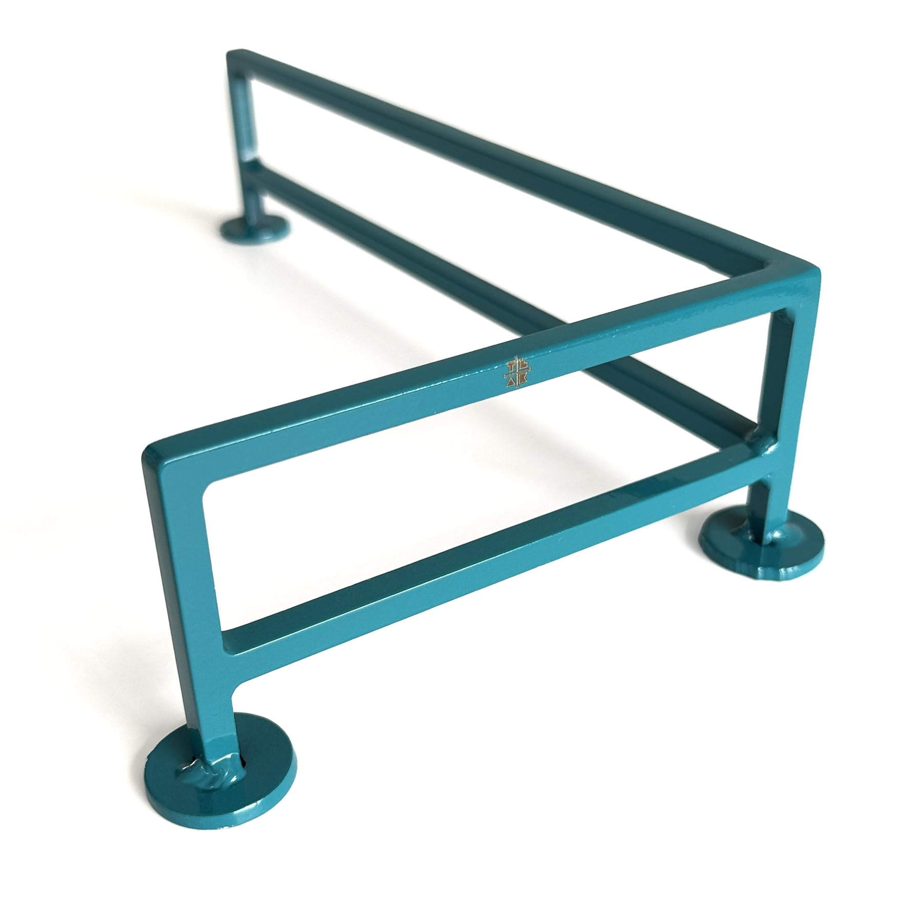 Teak Tuning Reverse L-Shaped Fingerboard Rail, 11" - Custom Designed and Made in USA - Premium Solid Steel Construction, Glossy Powder Coated Finish in Teak Teal - Image 3