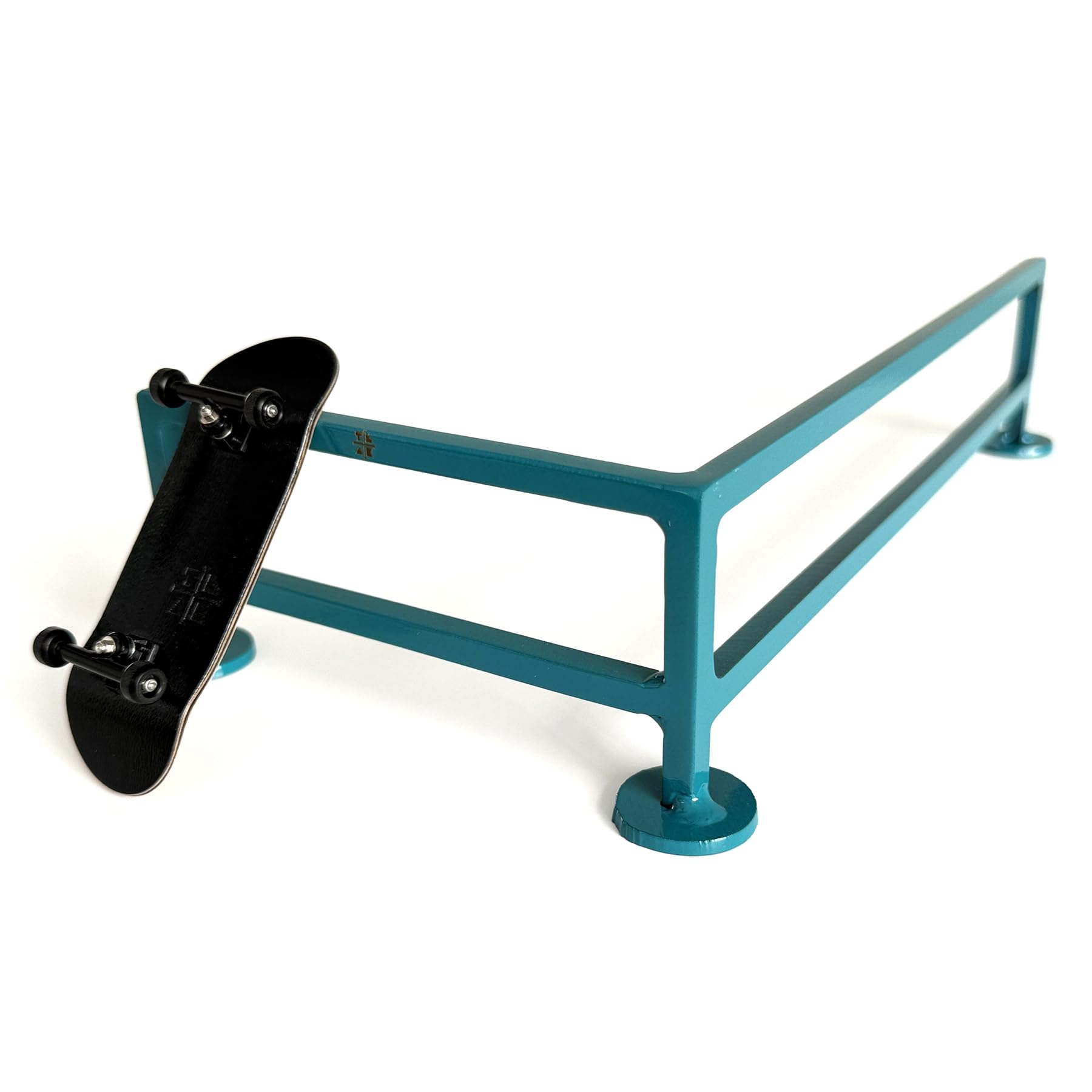 Teak Tuning Reverse L-Shaped Fingerboard Rail, 11" - Custom Designed and Made in USA - Premium Solid Steel Construction, Glossy Powder Coated Finish in Teak Teal - Image 4