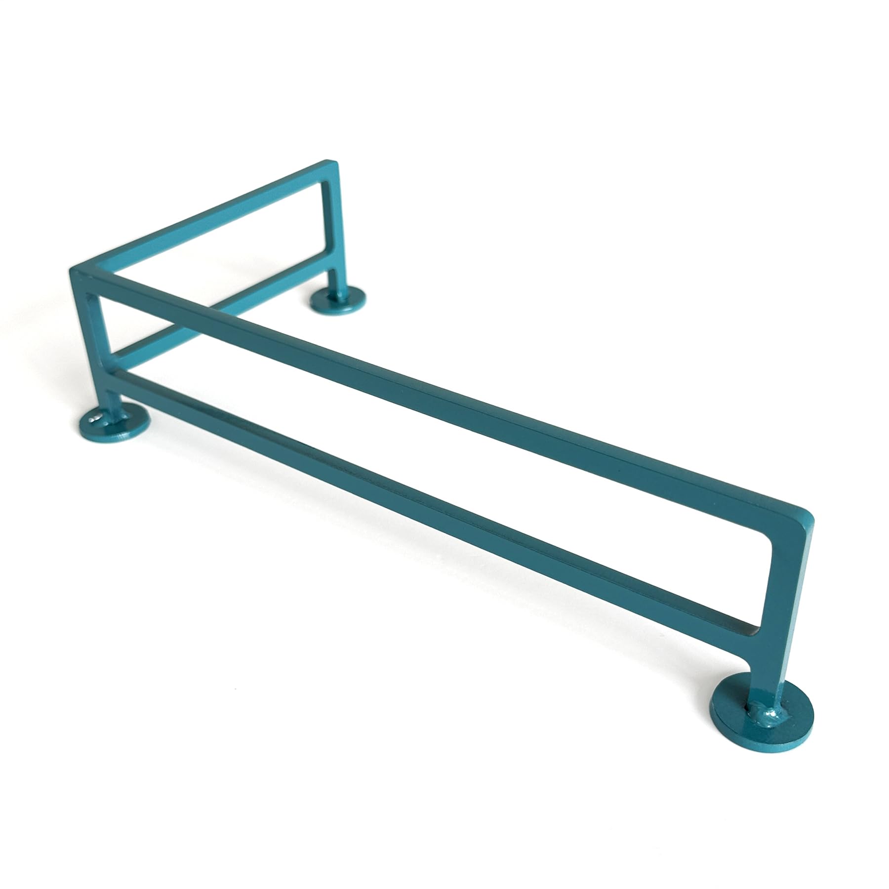 Teak Tuning Reverse L-Shaped Fingerboard Rail, 11" - Custom Designed and Made in USA - Premium Solid Steel Construction, Glossy Powder Coated Finish in Teak Teal - Image 5