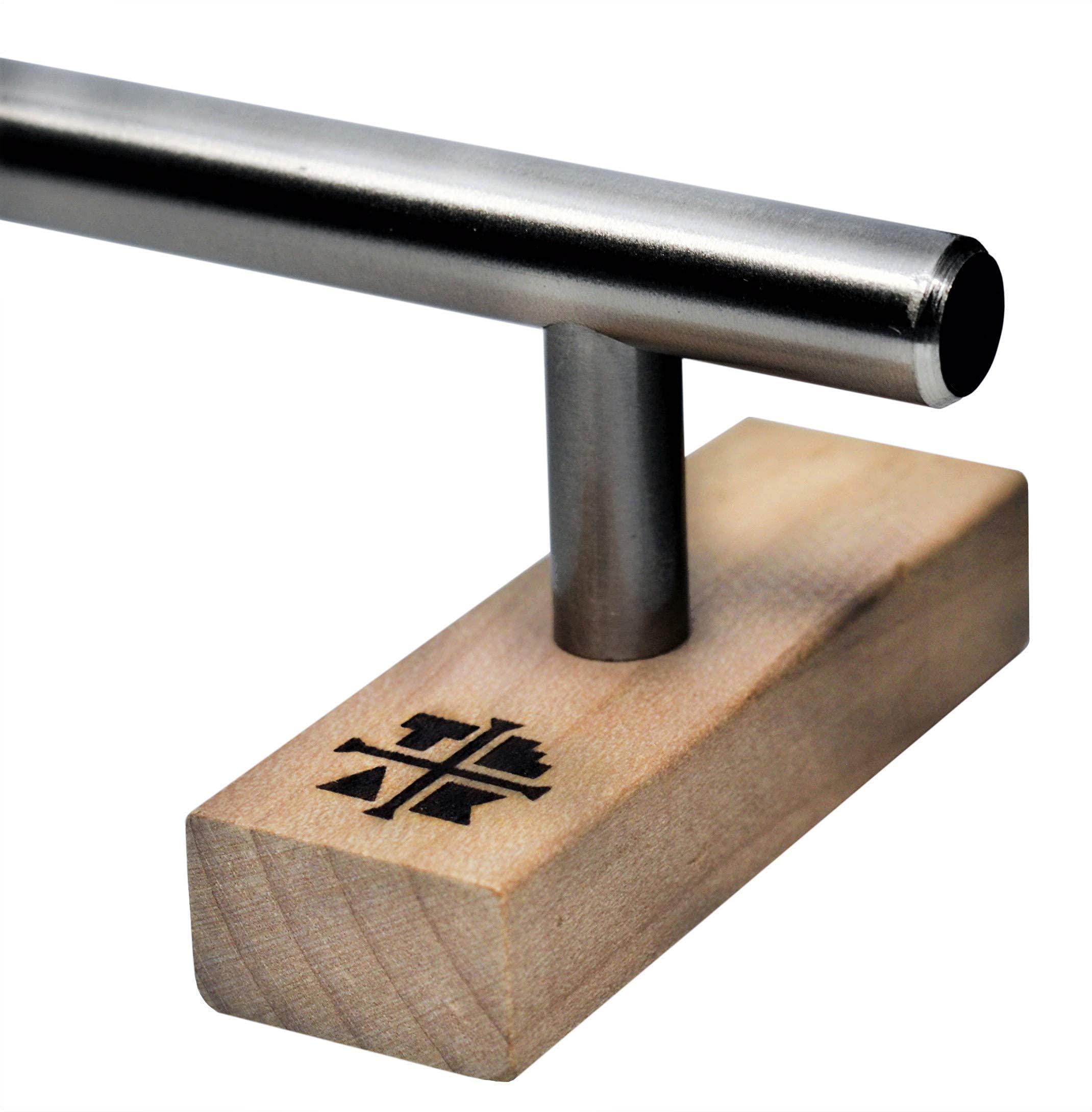 Teak Tuning Round Fingerboard Rail - Standard Edition - Silver Colorway - 10" Long, 1.75" Tall - Prolific Series - Image 2