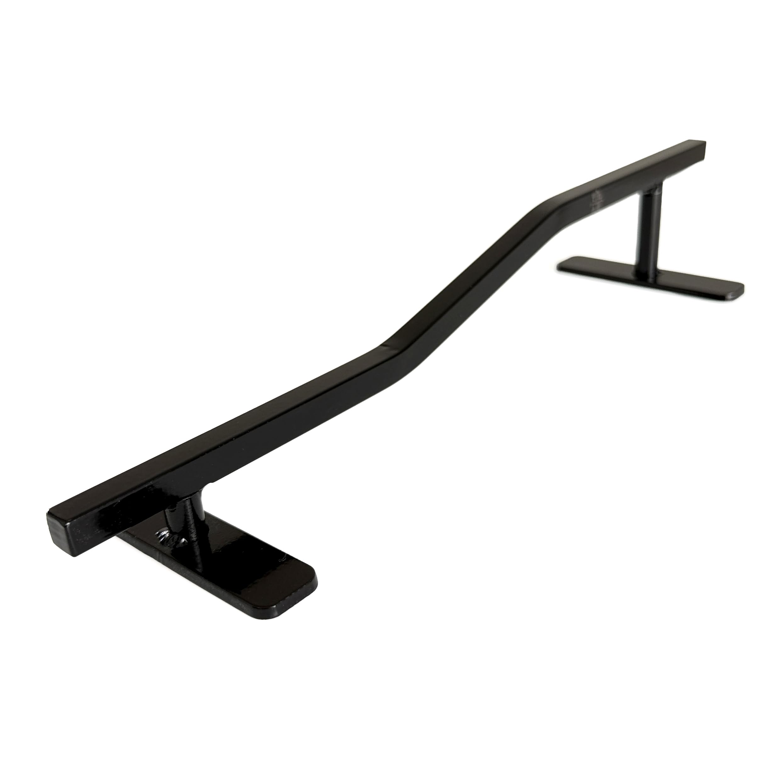 Teak Tuning Square, Bi-Level Fingerboard Rail, 12" - Custom Designed and Made in USA - Premium Solid Steel, Glossy Powder Coated Finish in Black - Image 2