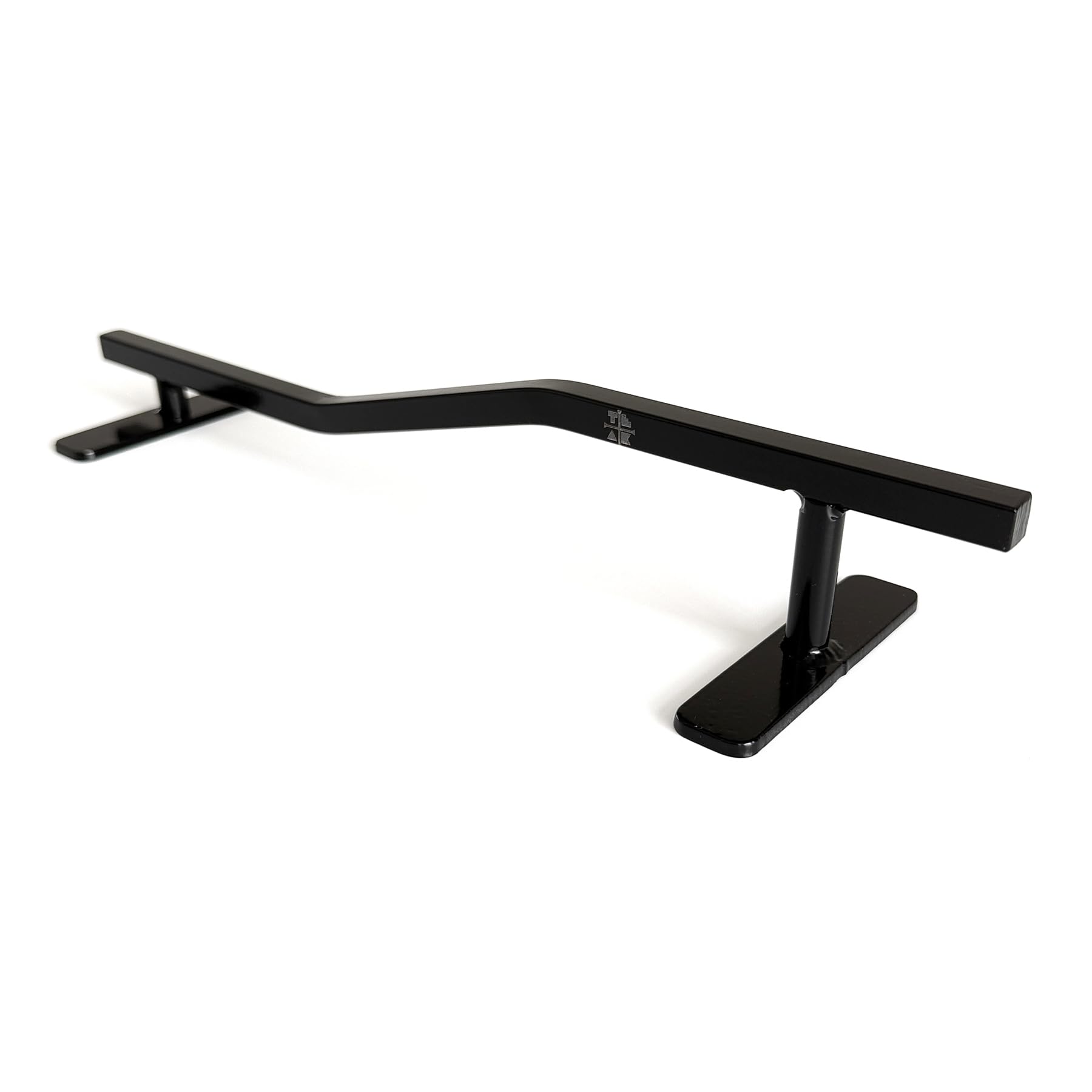 Teak Tuning Square, Bi-Level Fingerboard Rail, 12" - Custom Designed and Made in USA - Premium Solid Steel, Glossy Powder Coated Finish in Black - Image 3