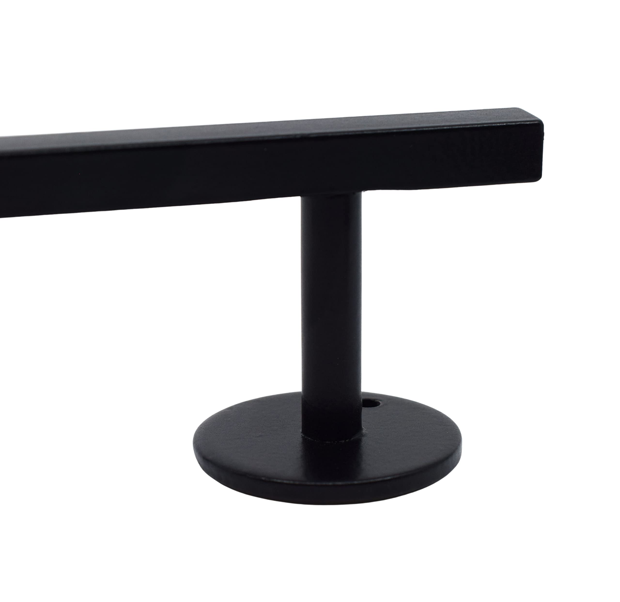 Teak Tuning Square, Bi-Level Fingerboard Rail, 12" - Custom Designed and Made in USA - Premium Solid Steel, Glossy Powder Coated Finish in Black - Image 6