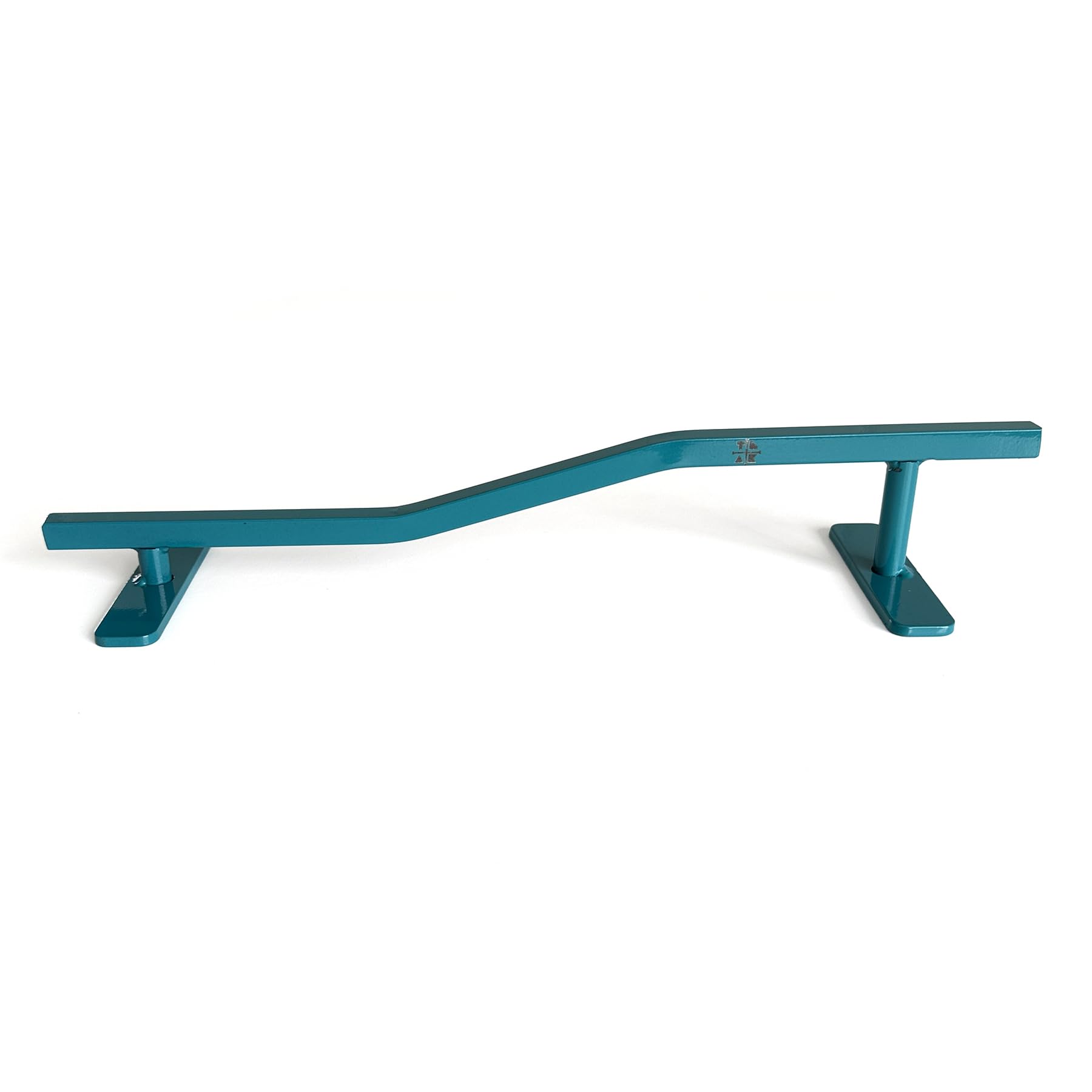 Teak Tuning Square, Bi-Level Fingerboard Rail, 12" - Custom Designed and Made in USA - Premium Solid Steel, Glossy Powder Coated Finish in Teak Teal